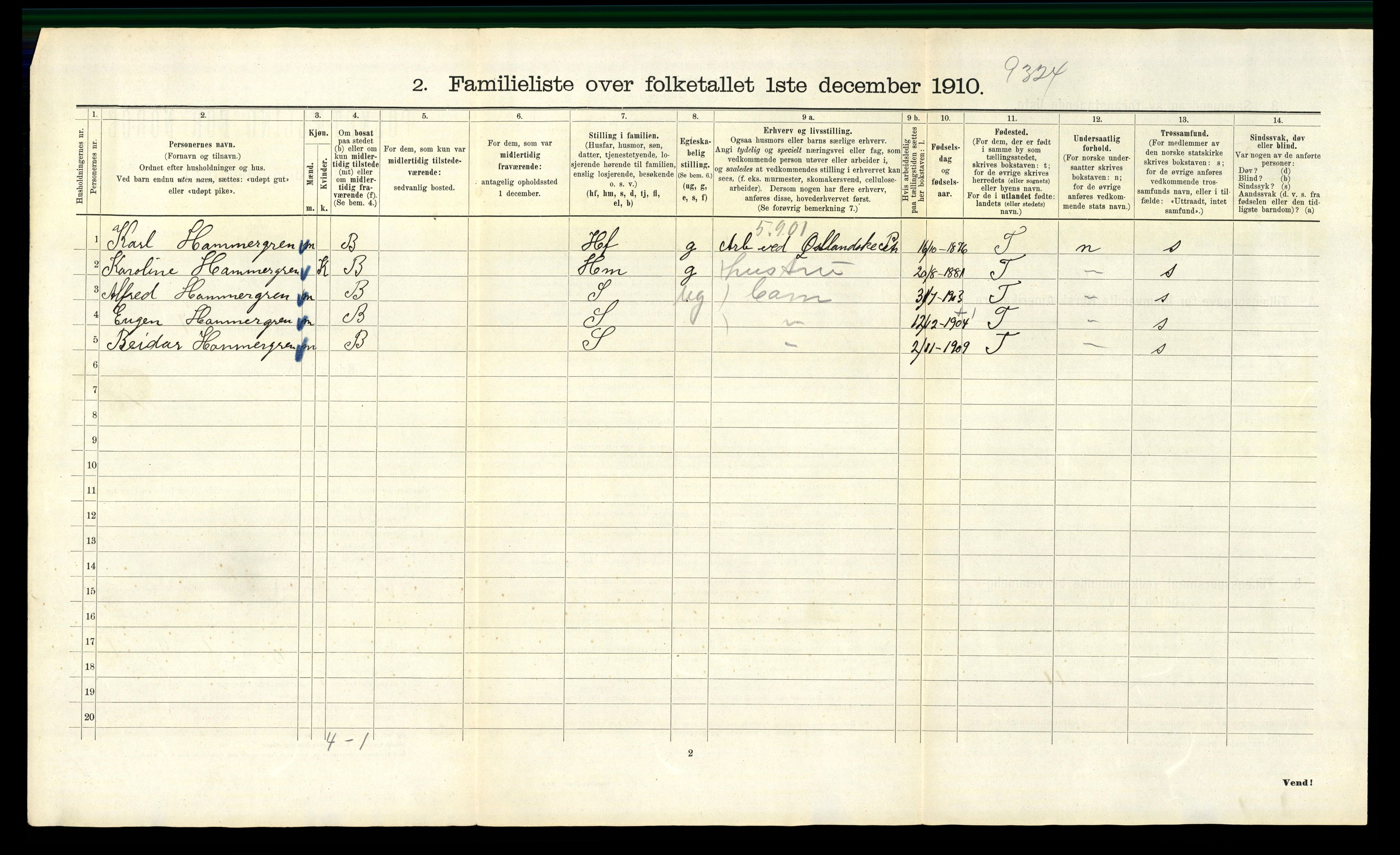 RA, 1910 census for Kristiania, 1910, p. 73132