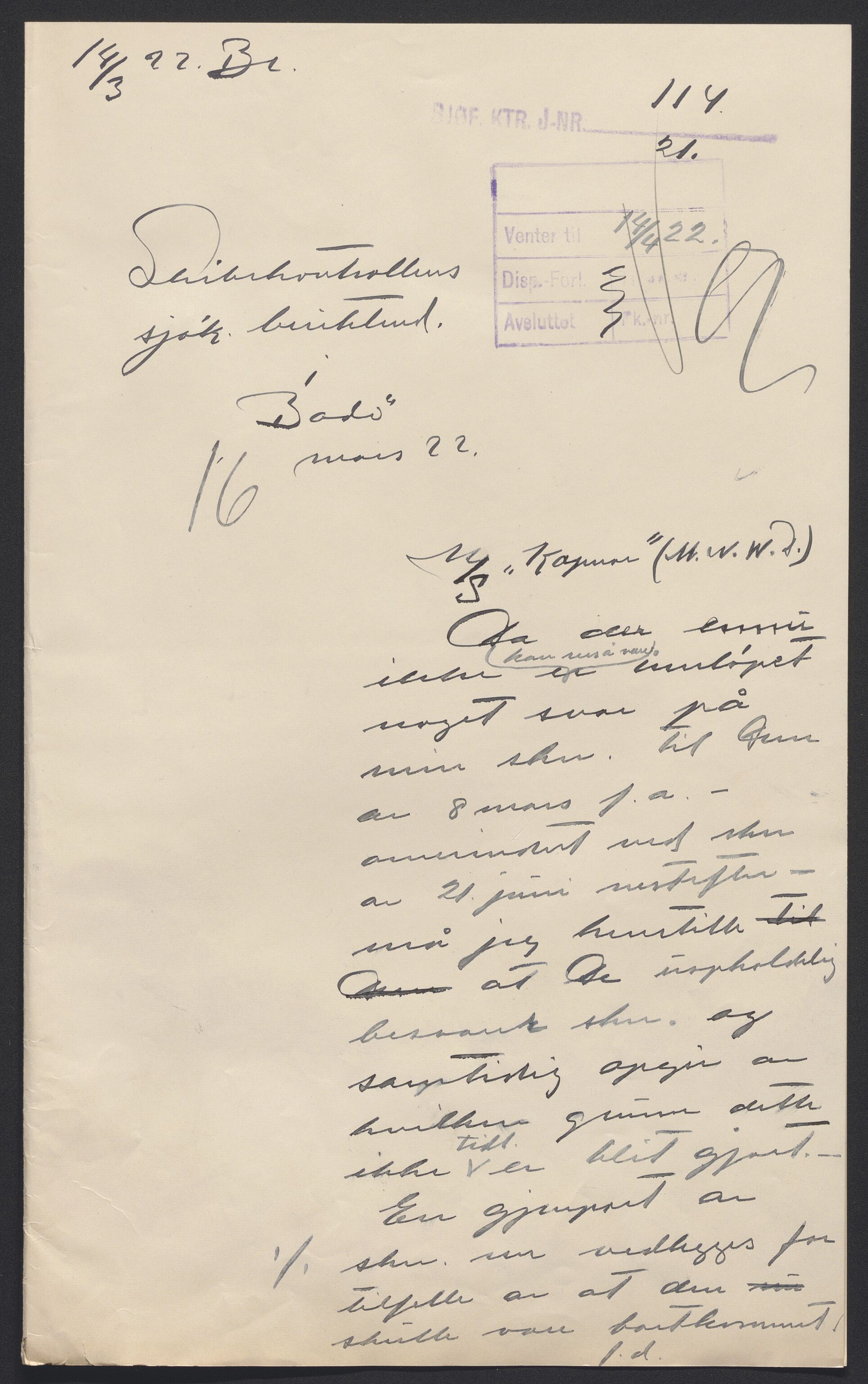 Sjøfartsdirektoratet med forløpere, skipsmapper slettede skip, AV/RA-S-4998/F/Fa/L0588: --, 1866-1928, p. 11