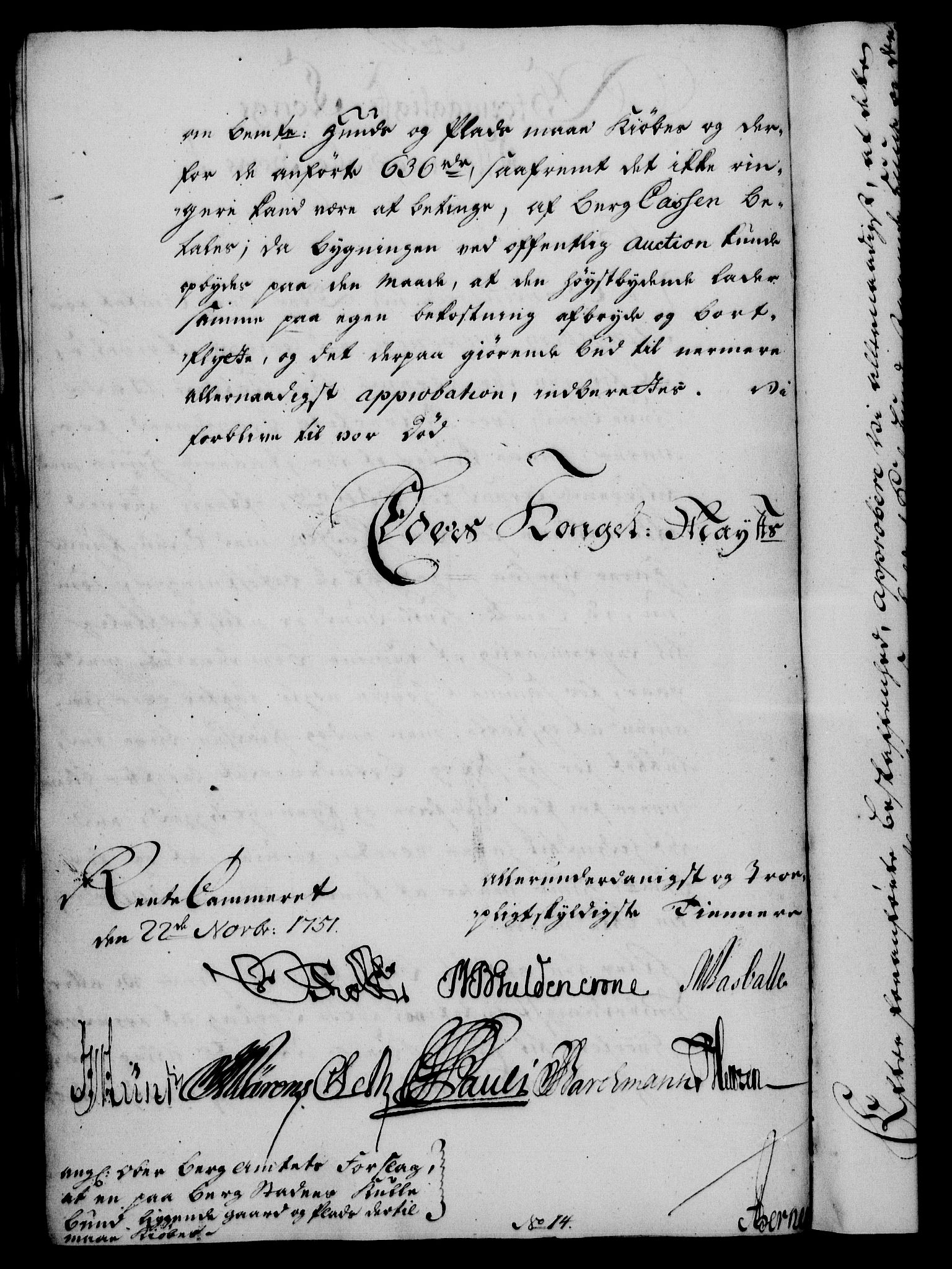 Rentekammeret, Kammerkanselliet, RA/EA-3111/G/Gf/Gfa/L0033: Norsk relasjons- og resolusjonsprotokoll (merket RK 52.33), 1751, p. 529