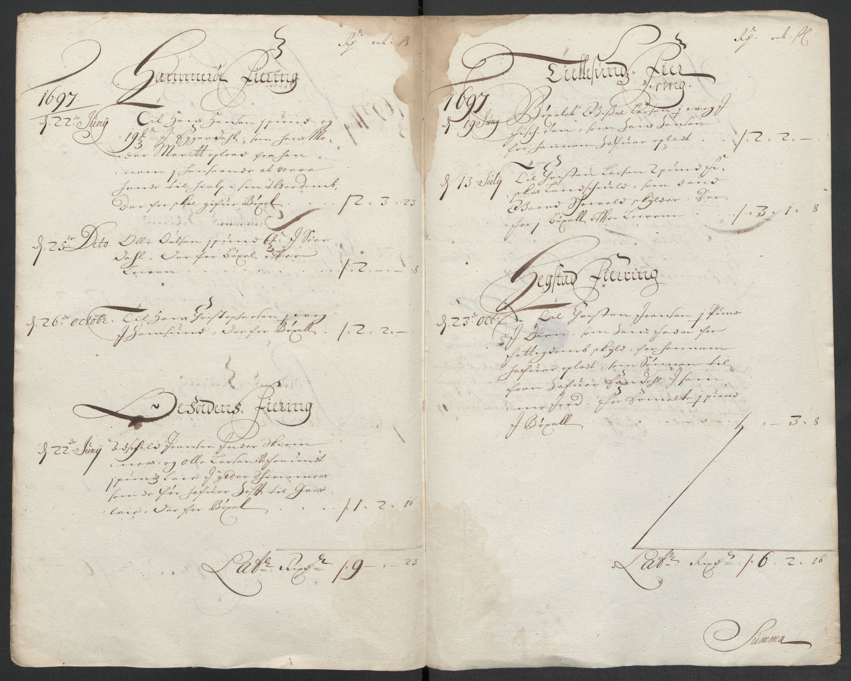Rentekammeret inntil 1814, Reviderte regnskaper, Fogderegnskap, AV/RA-EA-4092/R66/L4579: Fogderegnskap Salten, 1697-1700, p. 122