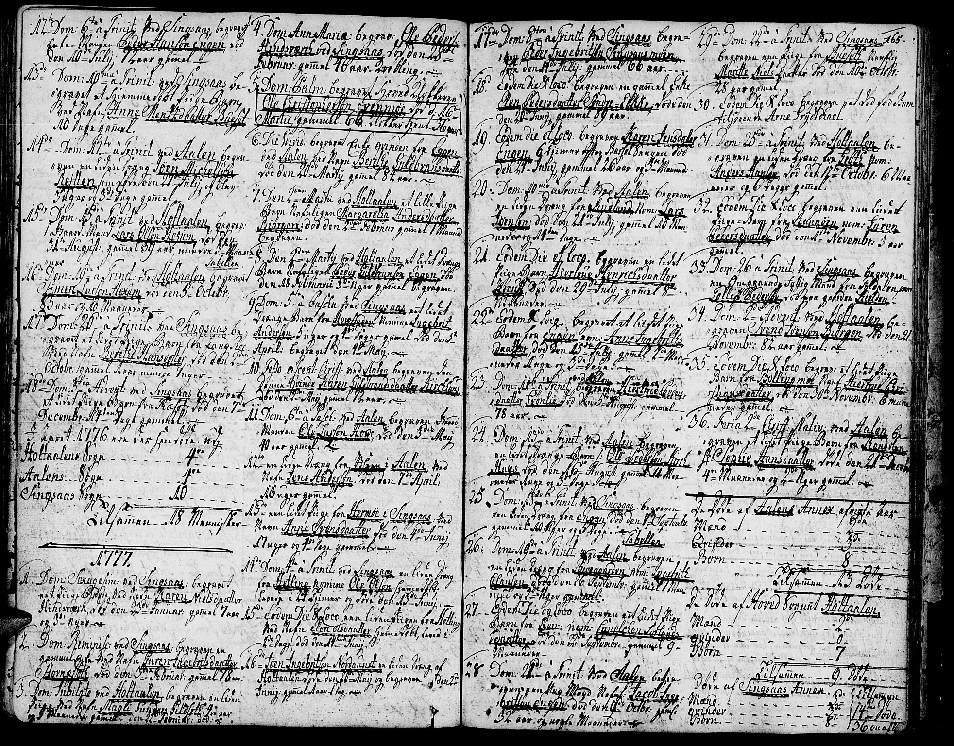 Ministerialprotokoller, klokkerbøker og fødselsregistre - Sør-Trøndelag, SAT/A-1456/685/L0952: Parish register (official) no. 685A01, 1745-1804, p. 165