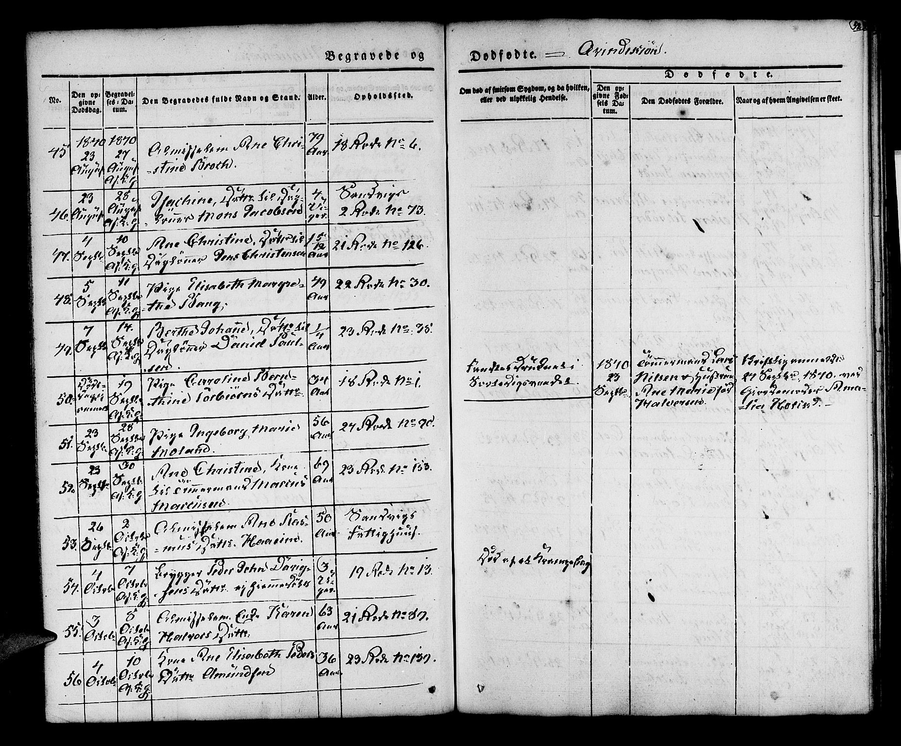 Korskirken sokneprestembete, AV/SAB-A-76101/H/Hab: Parish register (copy) no. E 1, 1837-1851, p. 52