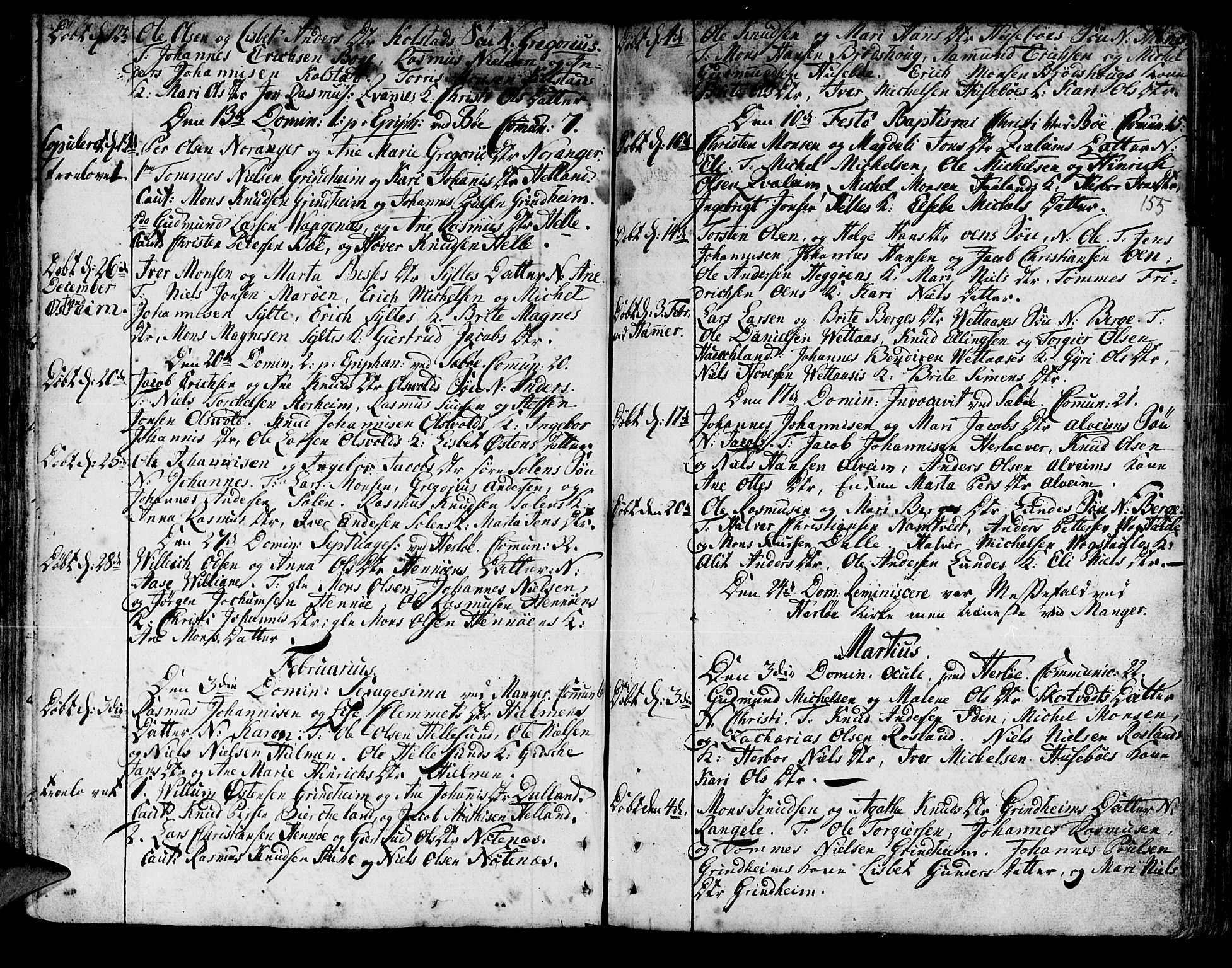 Manger sokneprestembete, AV/SAB-A-76801/H/Haa: Parish register (official) no. A 1, 1759-1791, p. 155