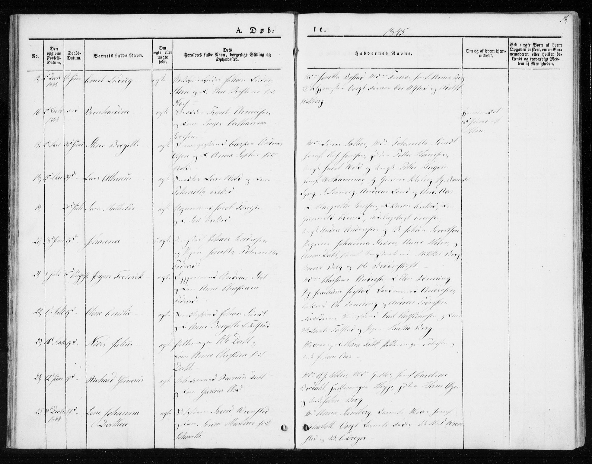 Ministerialprotokoller, klokkerbøker og fødselsregistre - Sør-Trøndelag, AV/SAT-A-1456/604/L0183: Parish register (official) no. 604A04, 1841-1850, p. 26