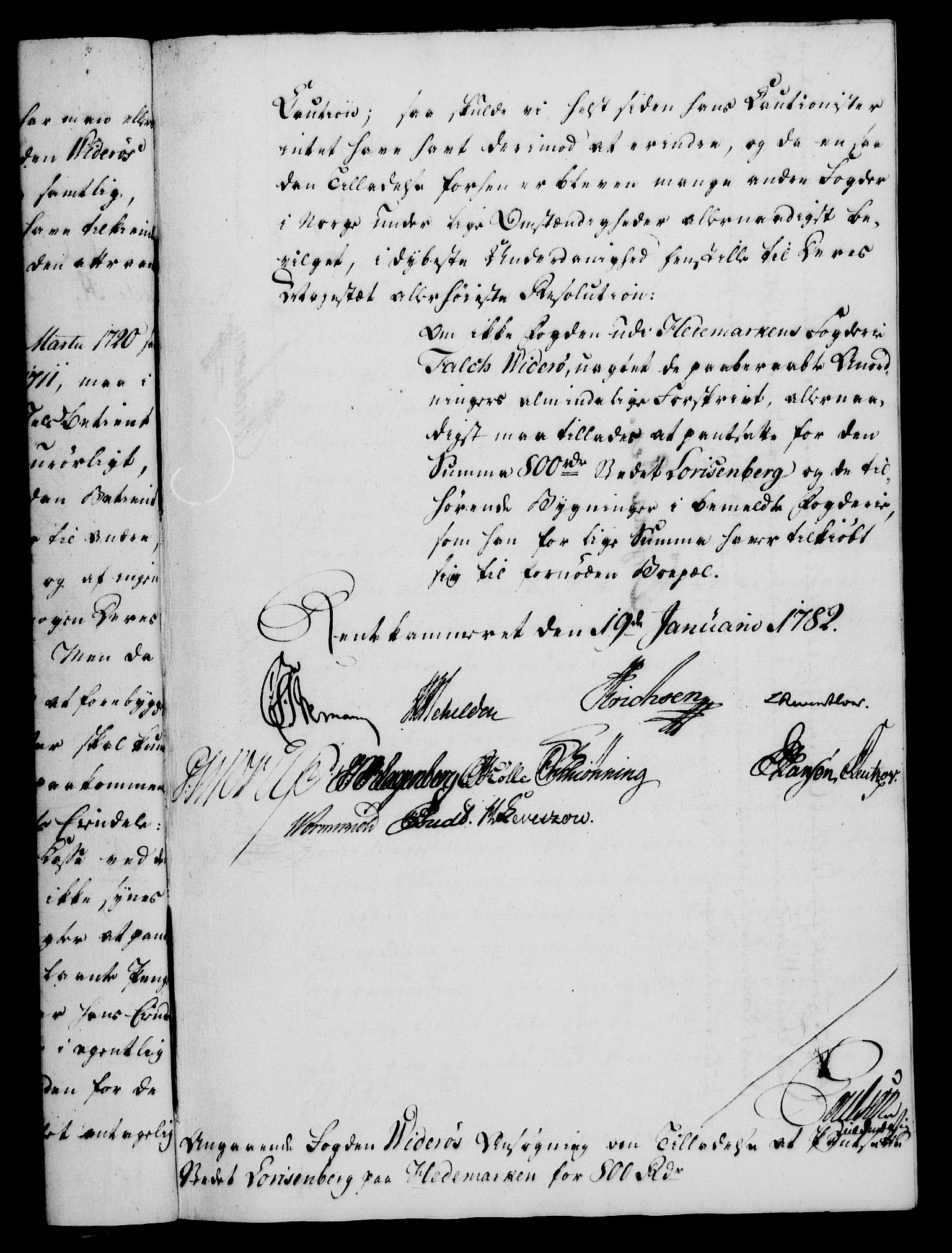 Rentekammeret, Kammerkanselliet, AV/RA-EA-3111/G/Gf/Gfa/L0064: Norsk relasjons- og resolusjonsprotokoll (merket RK 52.64), 1782, p. 54