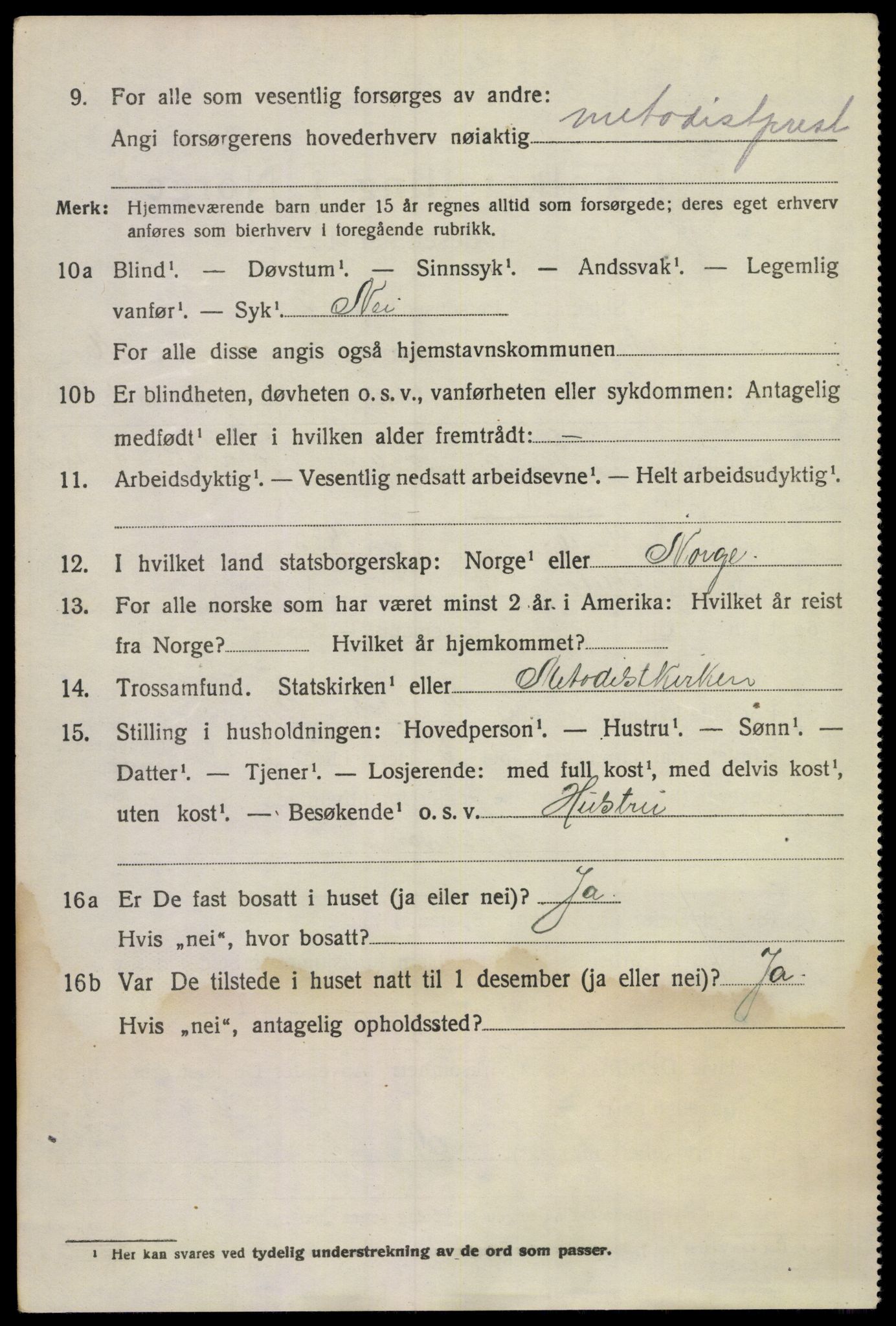 SAKO, 1920 census for Flesberg, 1920, p. 5006