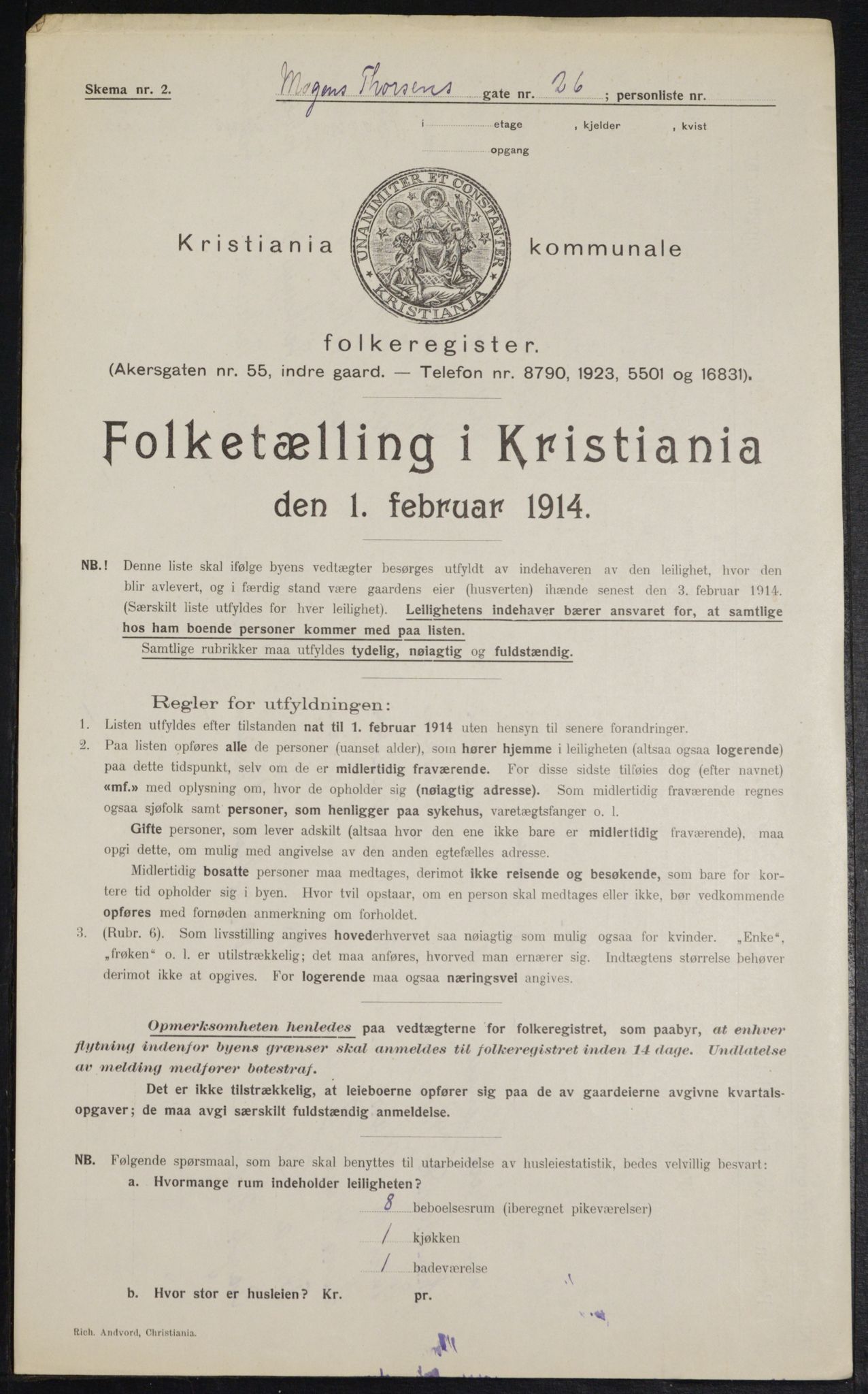 OBA, Municipal Census 1914 for Kristiania, 1914, p. 65625