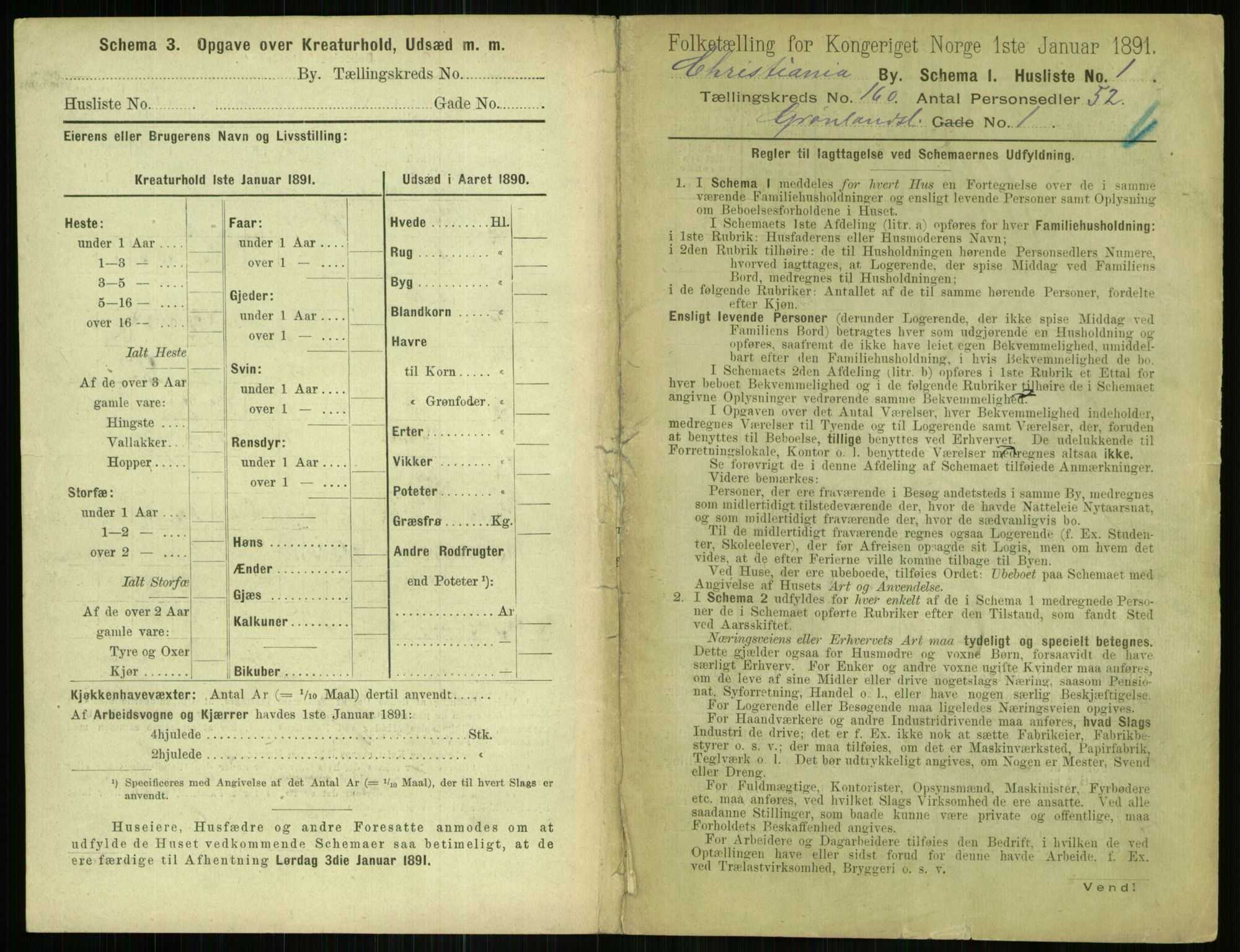 RA, 1891 census for 0301 Kristiania, 1891, p. 90650