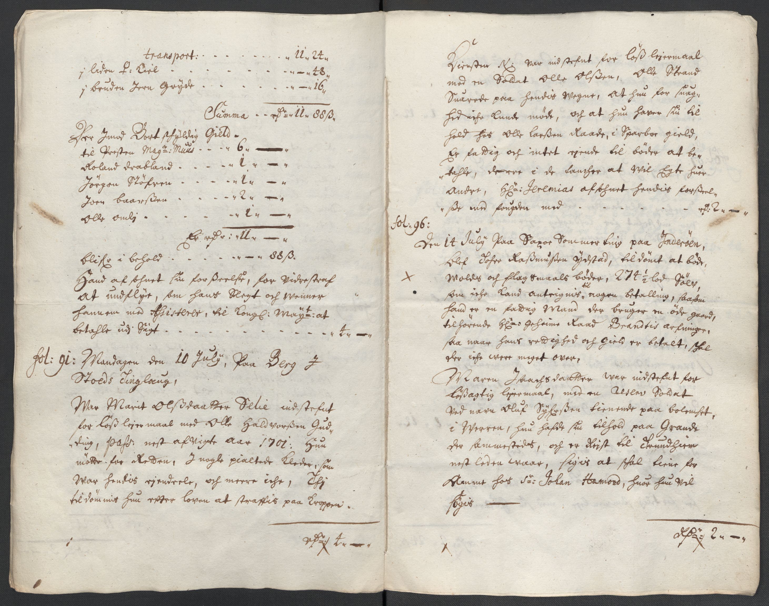 Rentekammeret inntil 1814, Reviderte regnskaper, Fogderegnskap, RA/EA-4092/R63/L4312: Fogderegnskap Inderøy, 1701-1702, p. 405