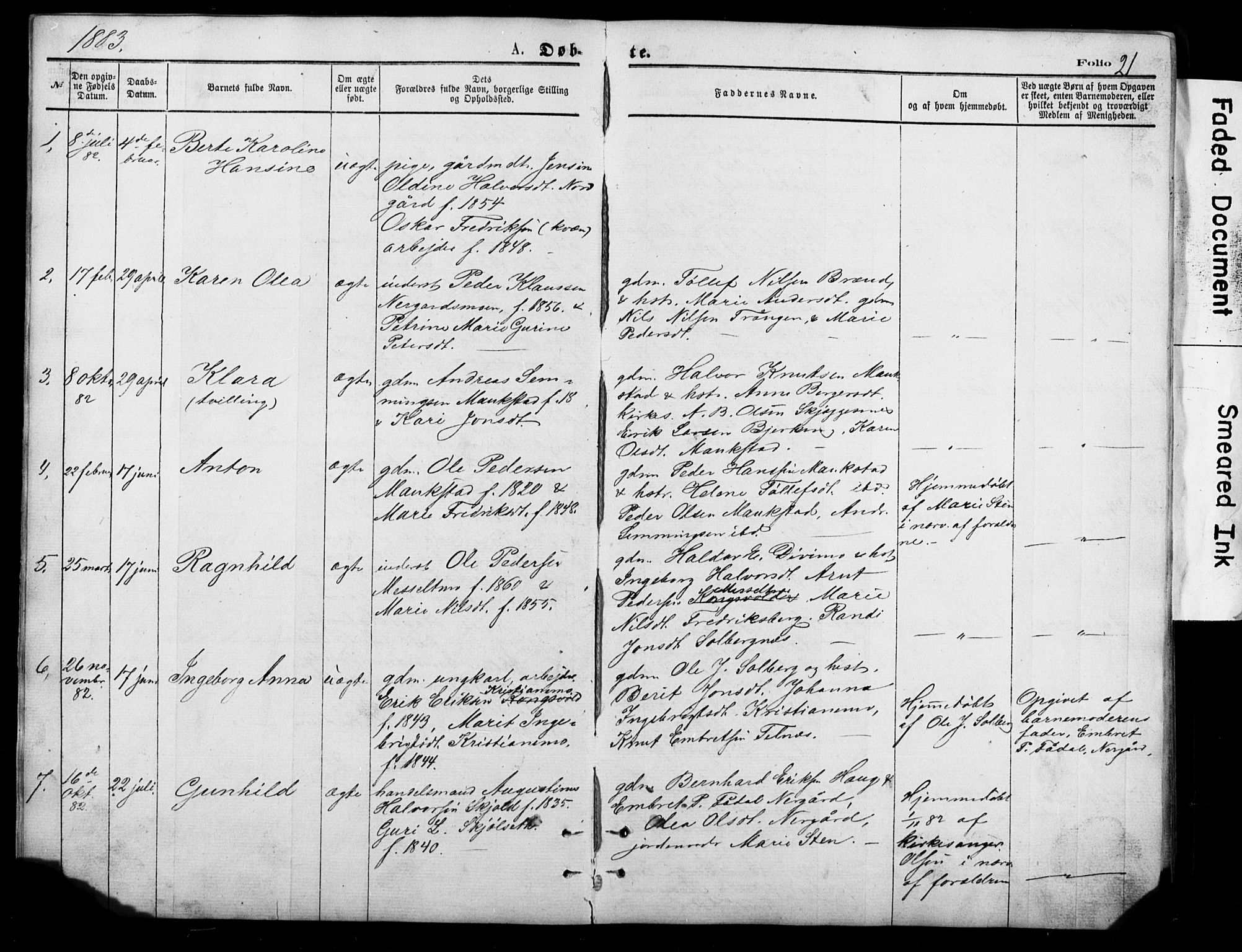 Målselv sokneprestembete, SATØ/S-1311/G/Ga/Gab/L0011klokker: Parish register (copy) no. 11, 1871-1900, p. 21