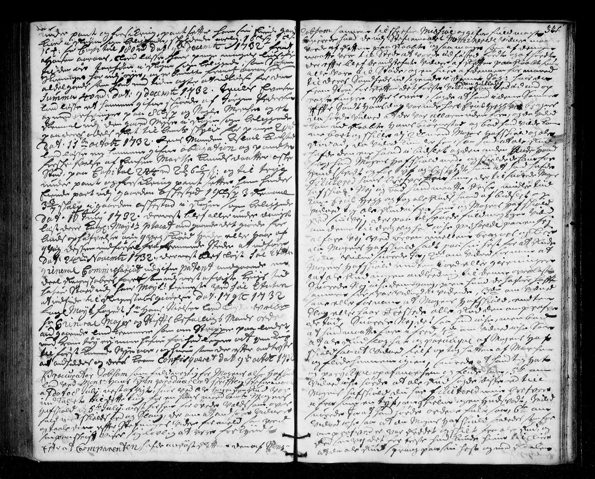 Lier, Røyken og Hurum sorenskriveri, SAKO/A-89/F/Fa/L0046: Tingbok, 1729-1733, p. 321