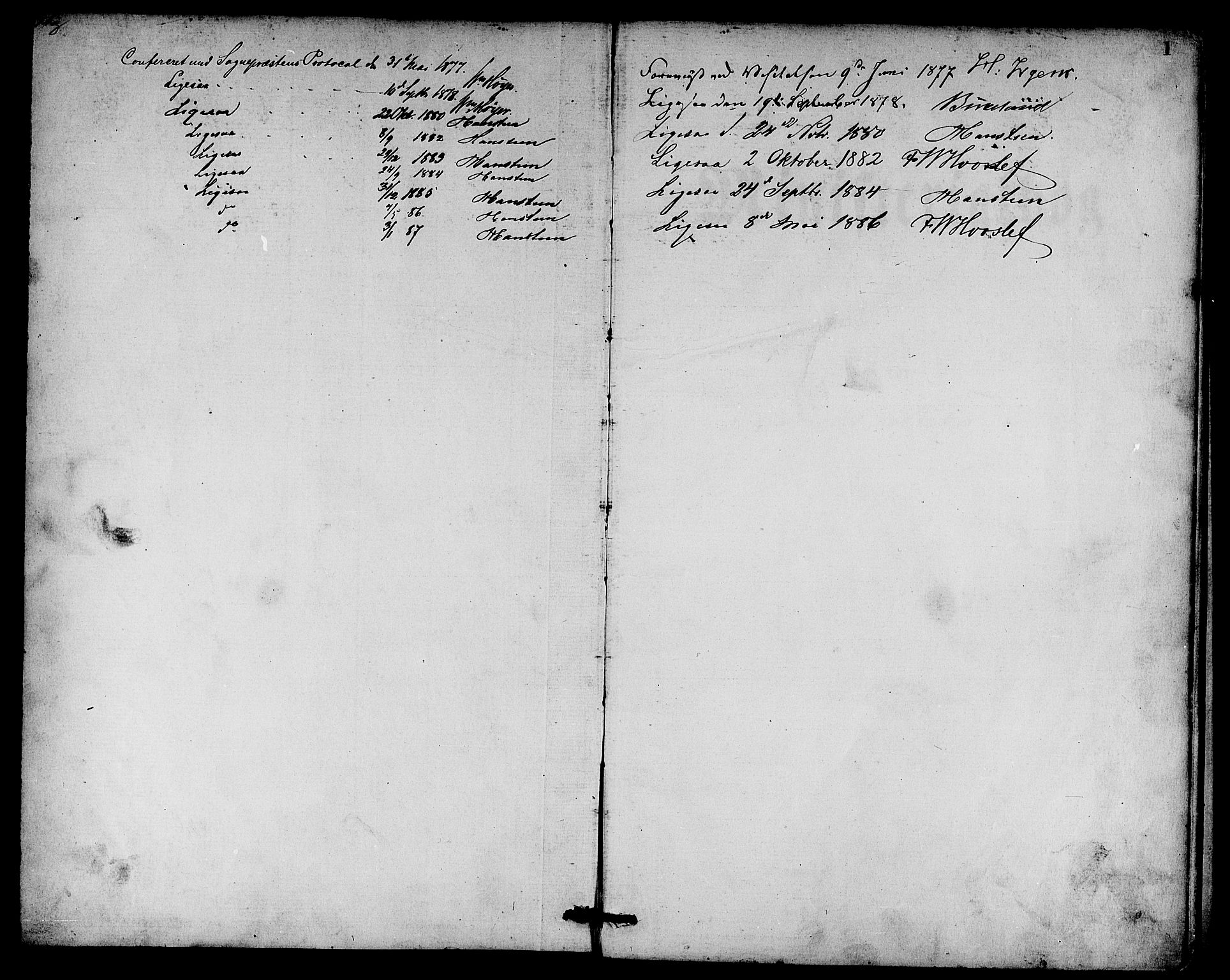 Evanger sokneprestembete, SAB/A-99924: Parish register (copy) no. A 3, 1875-1887, p. 1