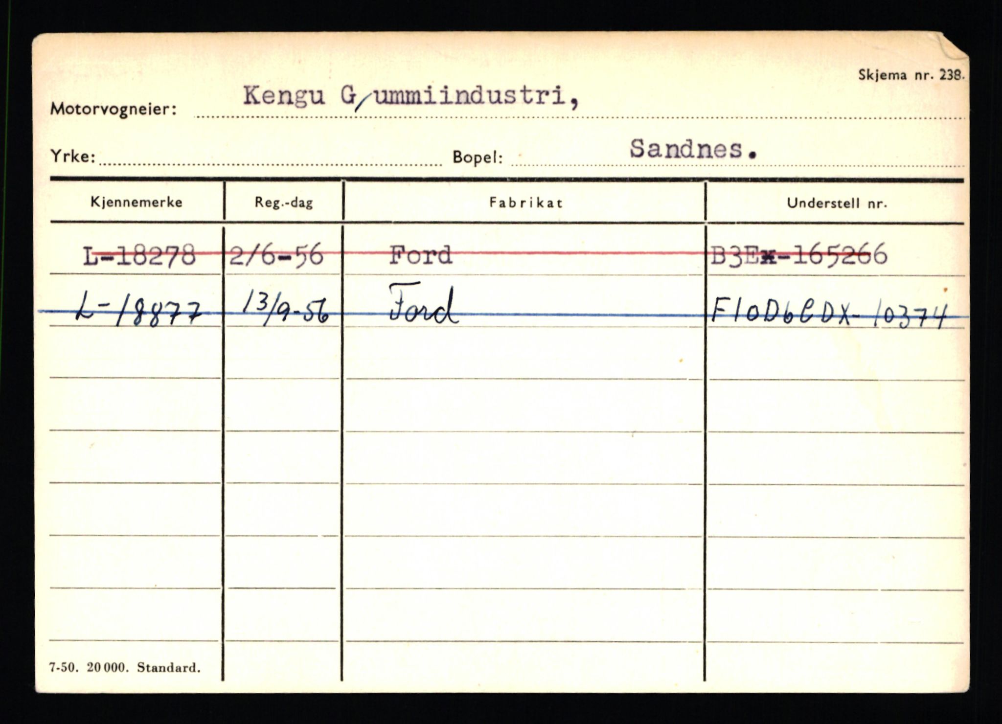 Stavanger trafikkstasjon, AV/SAST-A-101942/0/H/L0019: Jonassen - Kersbergen, 1930-1971, p. 3044