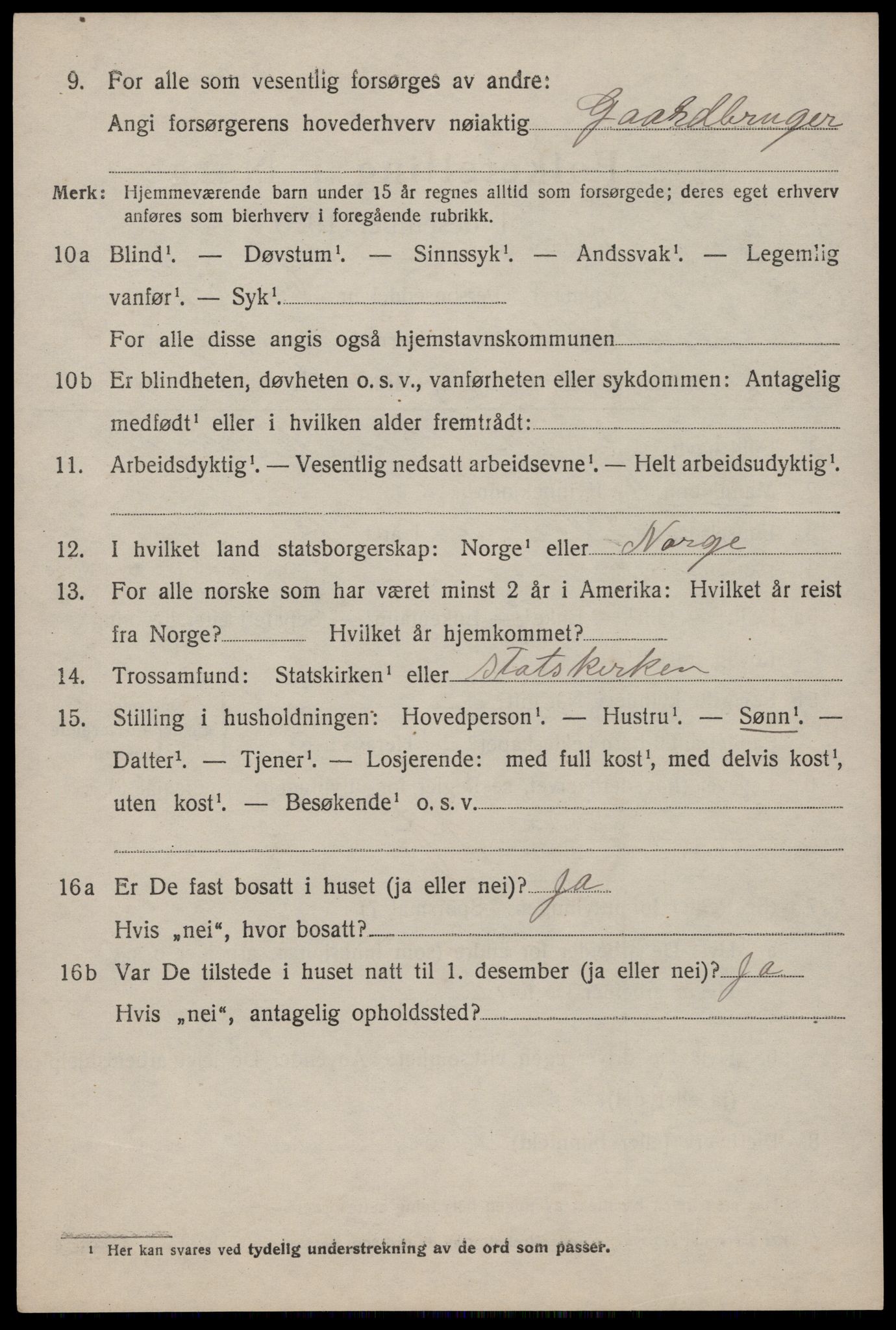 SAST, 1920 census for Avaldsnes, 1920, p. 5646