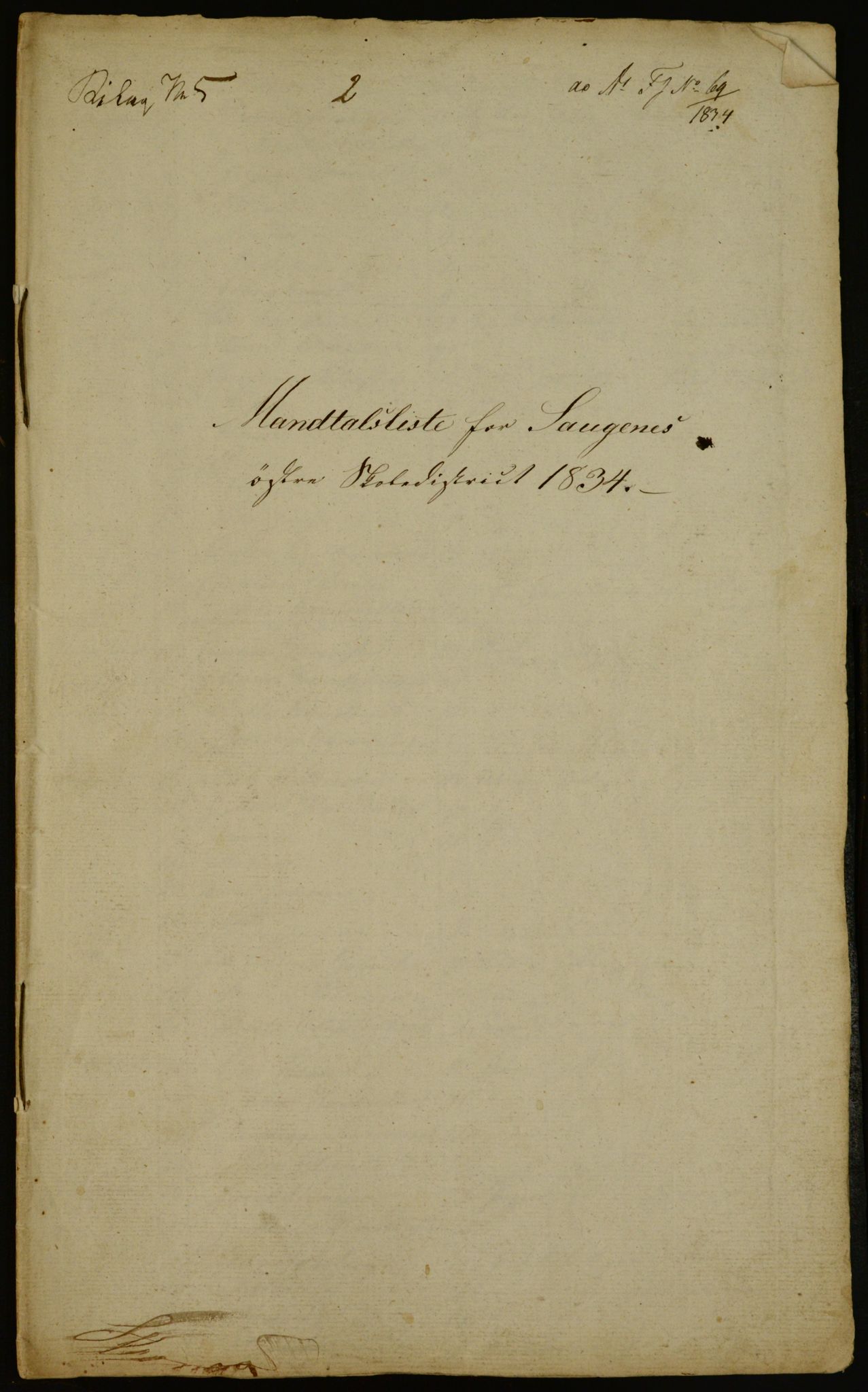 OBA, Census for Aker 1834, 1834