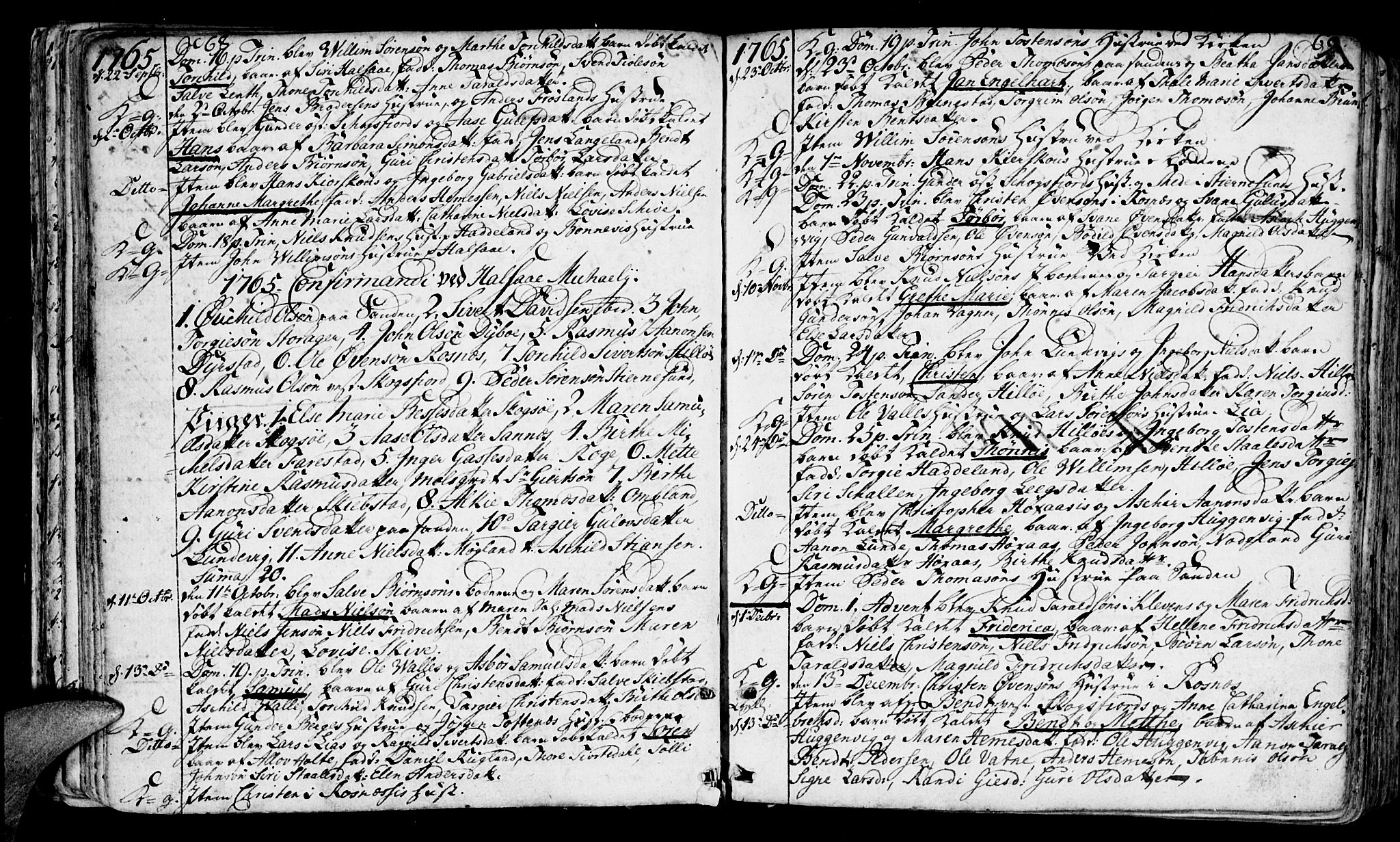 Mandal sokneprestkontor, AV/SAK-1111-0030/F/Fa/Faa/L0003: Parish register (official) no. A 3, 1748-1794, p. 68-69