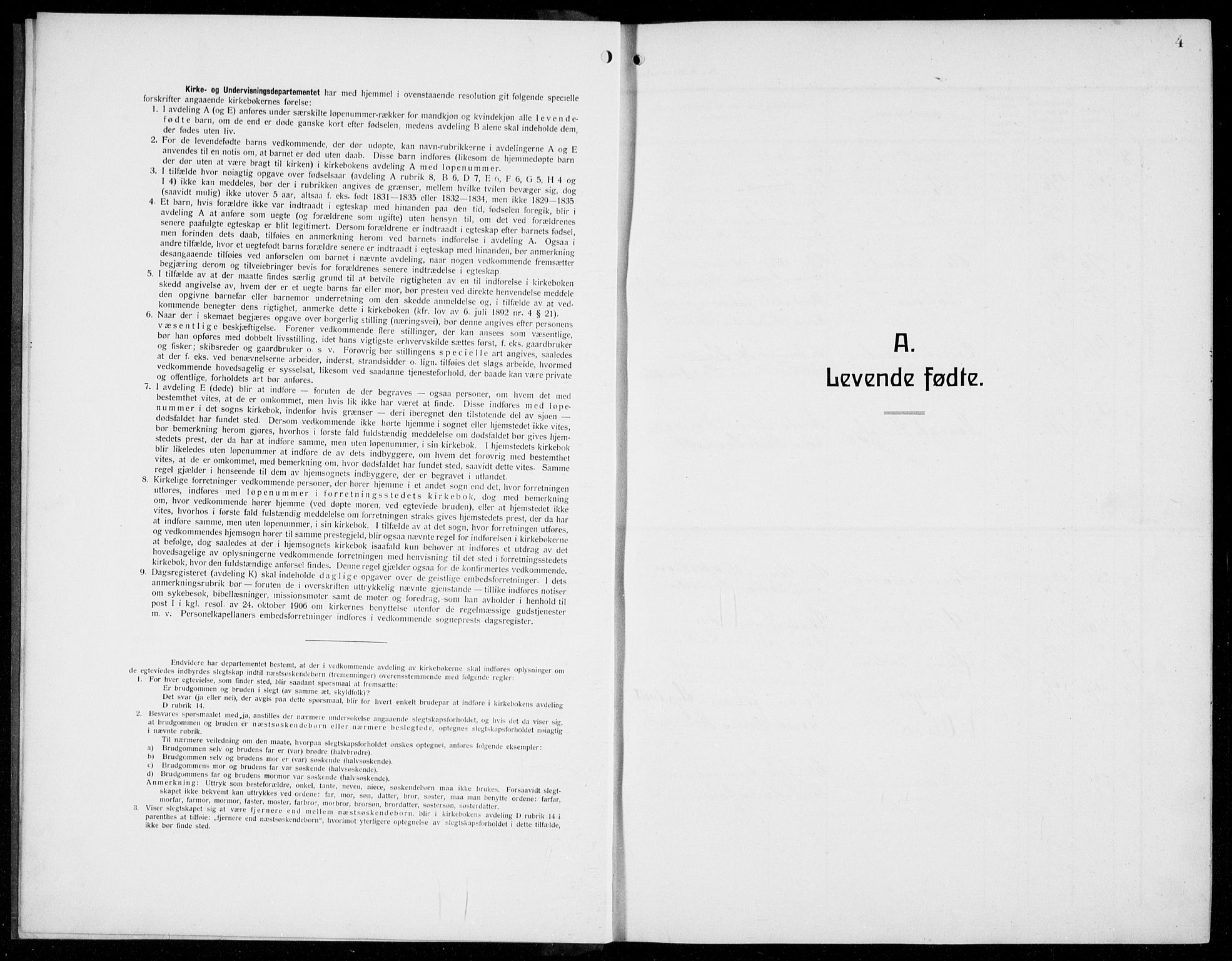 Manger sokneprestembete, SAB/A-76801/H/Hab: Parish register (copy) no. D  4, 1910-1935, p. 4
