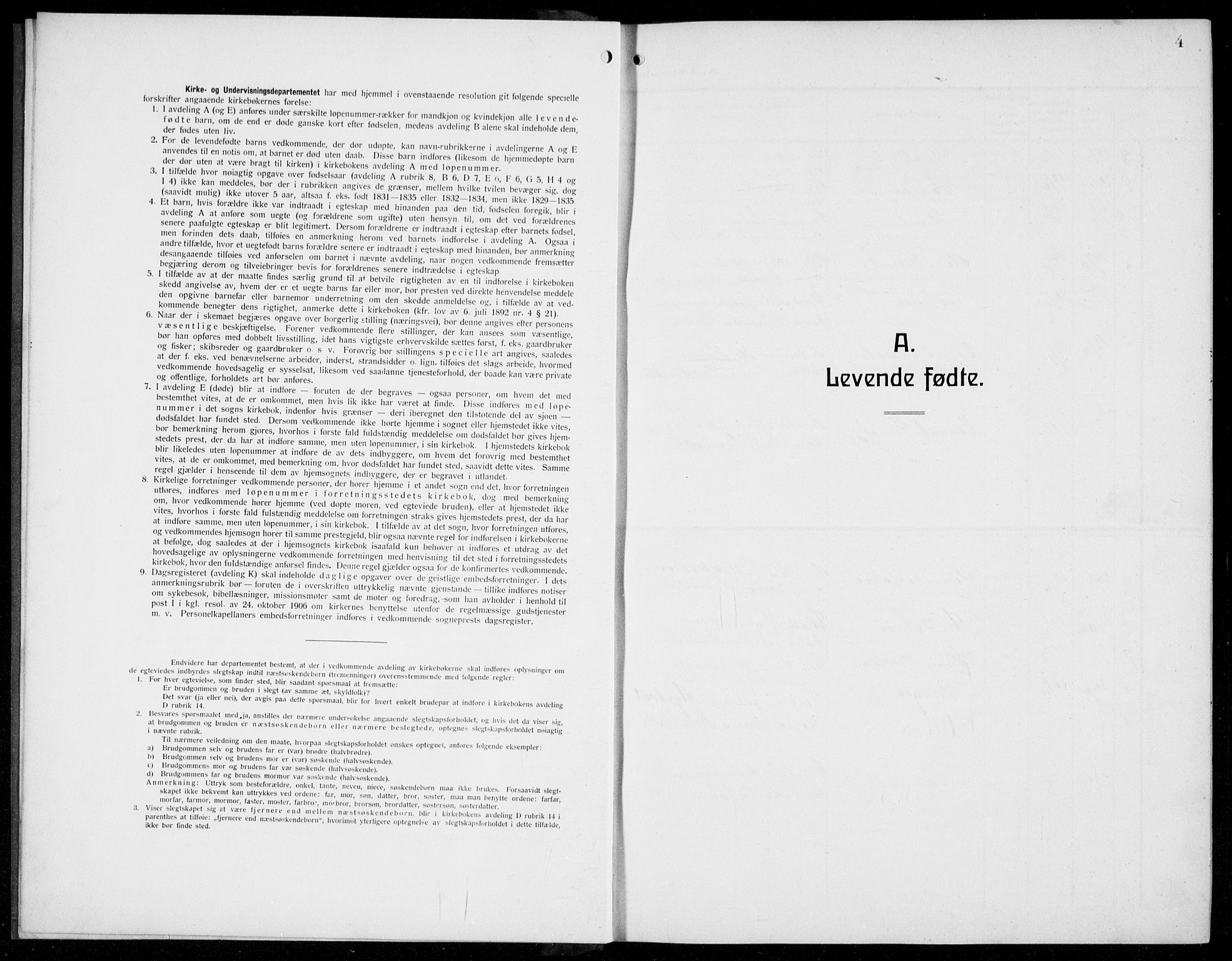 Manger sokneprestembete, AV/SAB-A-76801/H/Hab: Parish register (copy) no. D  4, 1910-1935, p. 4