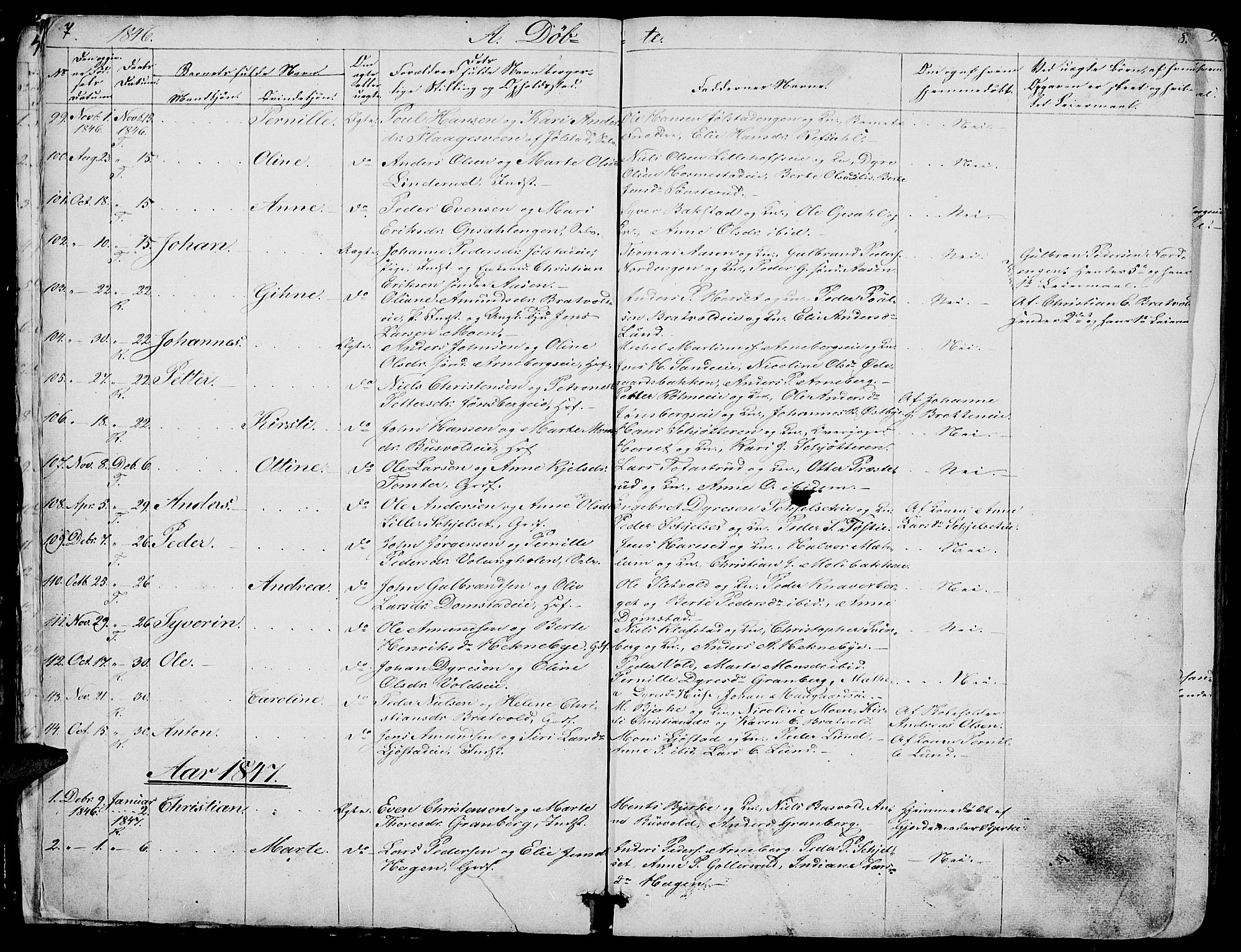 Romedal prestekontor, SAH/PREST-004/L/L0009: Parish register (copy) no. 9, 1846-1866, p. 7