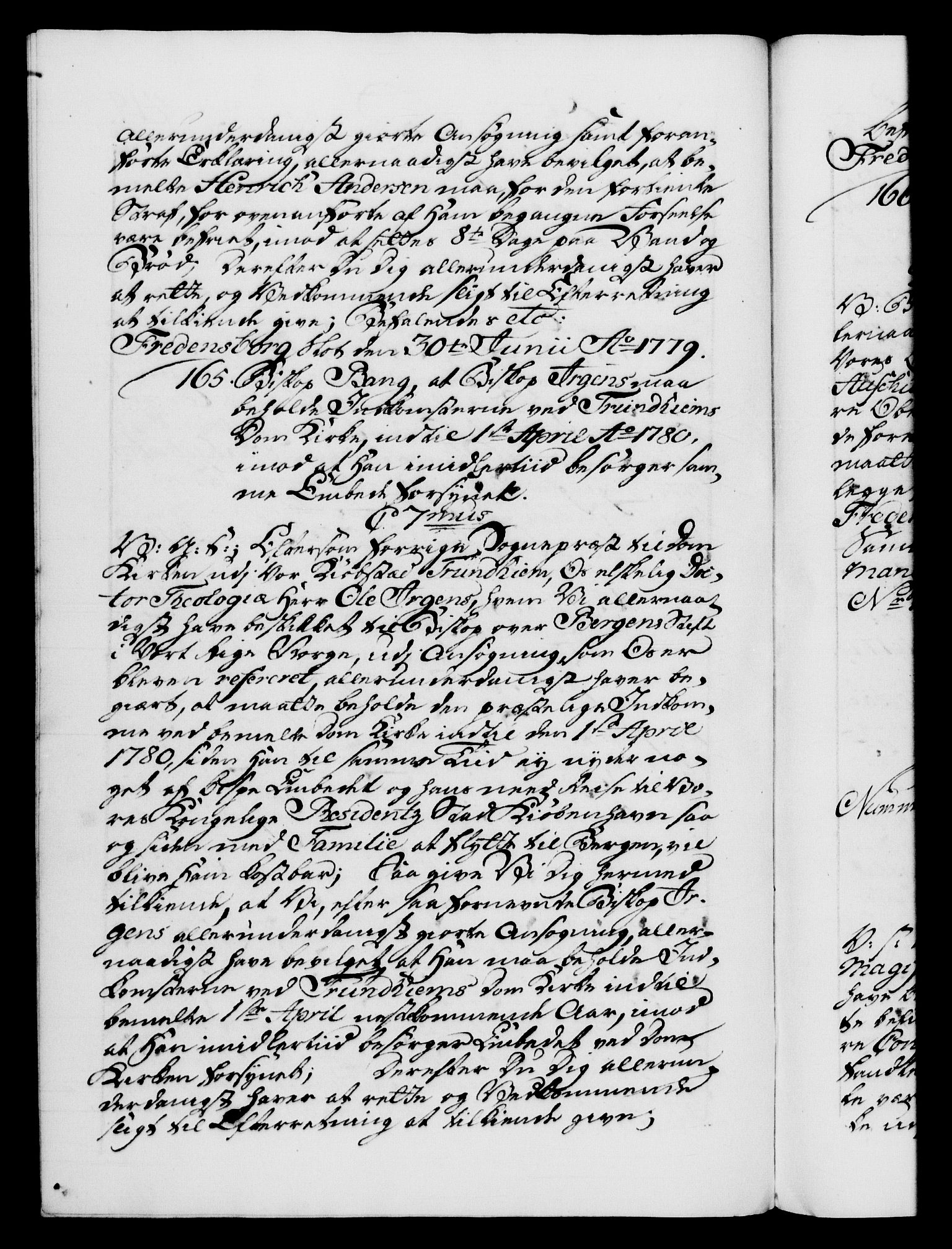 Danske Kanselli 1572-1799, AV/RA-EA-3023/F/Fc/Fca/Fcab/L0042: Norske tegnelser, 1777-1781, p. 419b