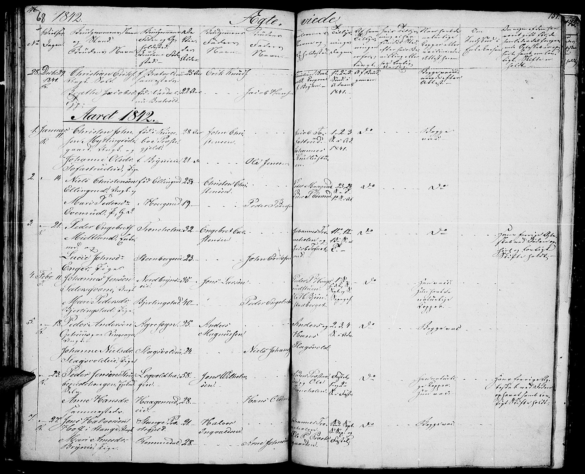 Romedal prestekontor, SAH/PREST-004/L/L0008: Parish register (copy) no. 8, 1837-1844, p. 68