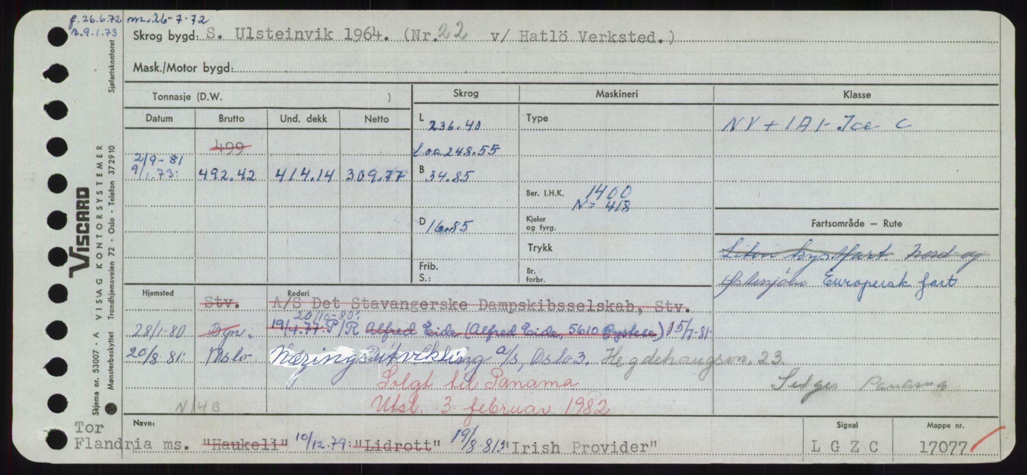 Sjøfartsdirektoratet med forløpere, Skipsmålingen, RA/S-1627/H/Hd/L0018: Fartøy, I, p. 229