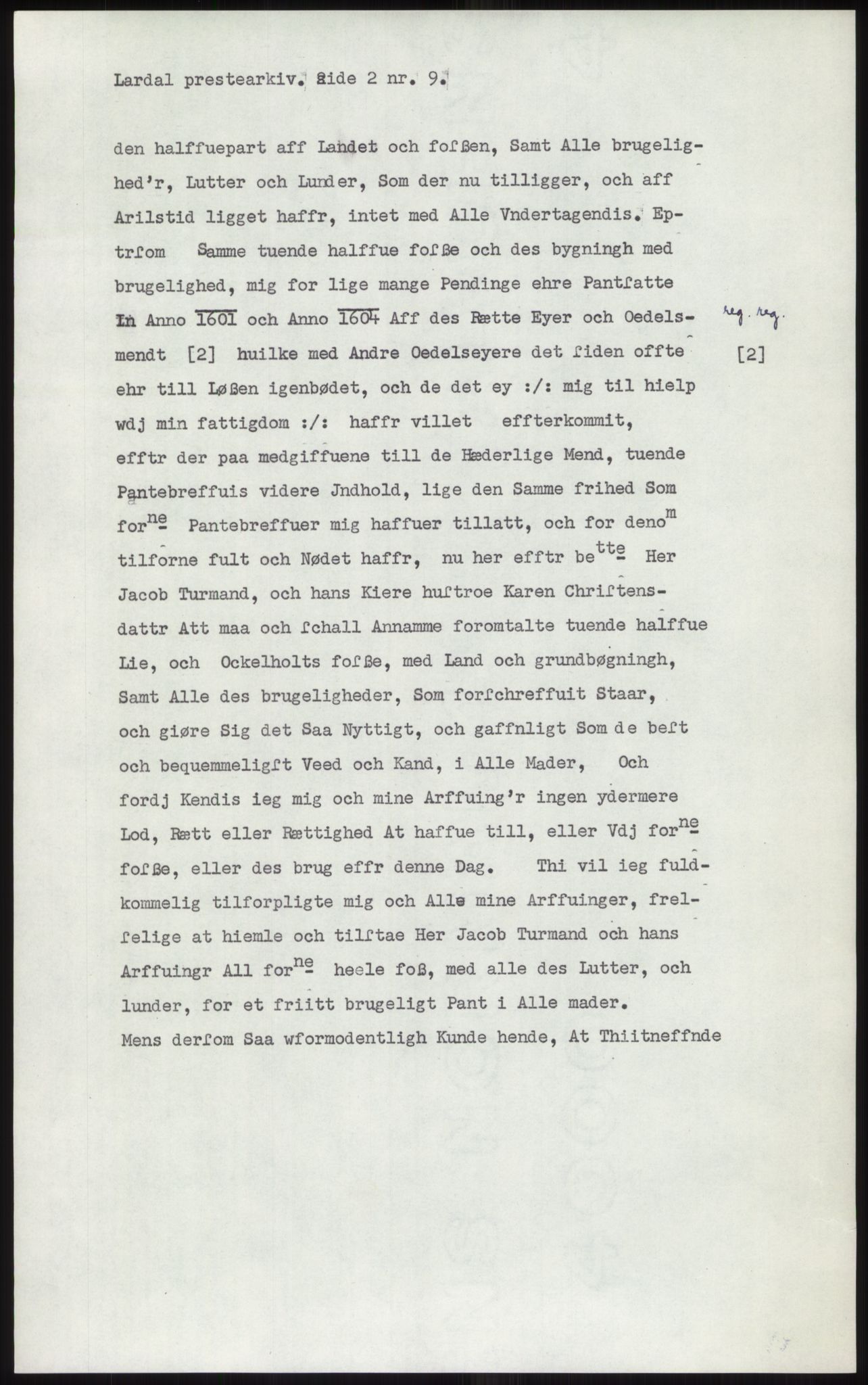 Samlinger til kildeutgivelse, Diplomavskriftsamlingen, AV/RA-EA-4053/H/Ha, p. 274