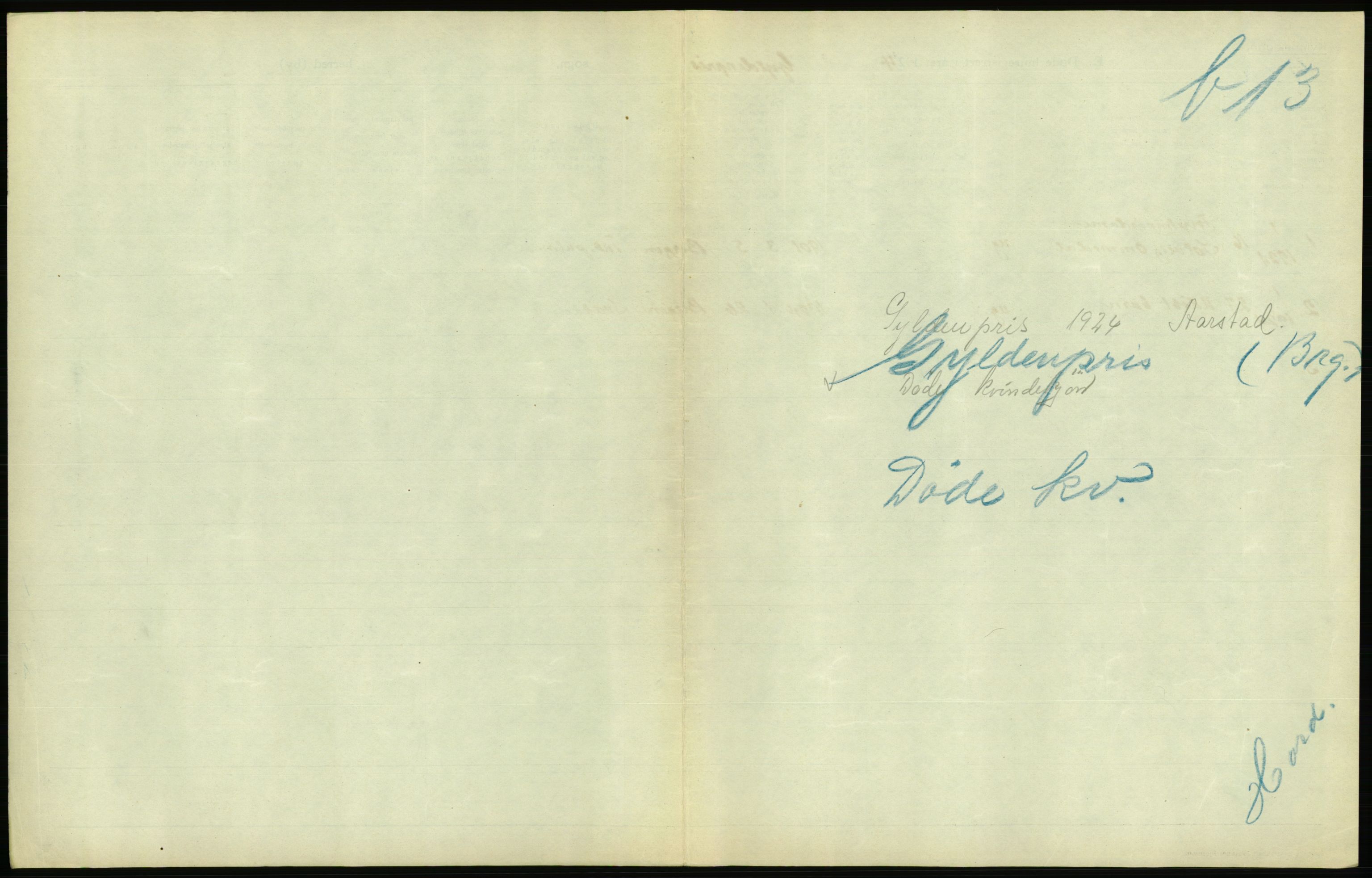 Statistisk sentralbyrå, Sosiodemografiske emner, Befolkning, AV/RA-S-2228/D/Df/Dfc/Dfcd/L0028: Bergen: Gifte, døde., 1924, p. 703