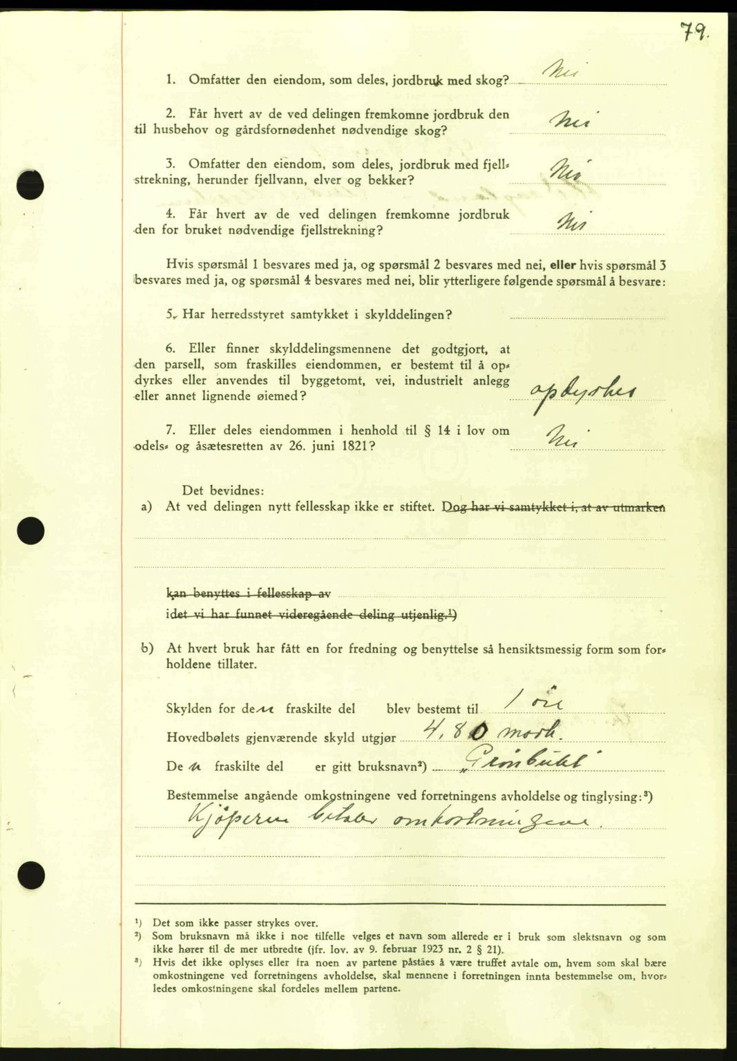 Nordmøre sorenskriveri, AV/SAT-A-4132/1/2/2Ca: Mortgage book no. A96, 1943-1944, Diary no: : 2060/1943