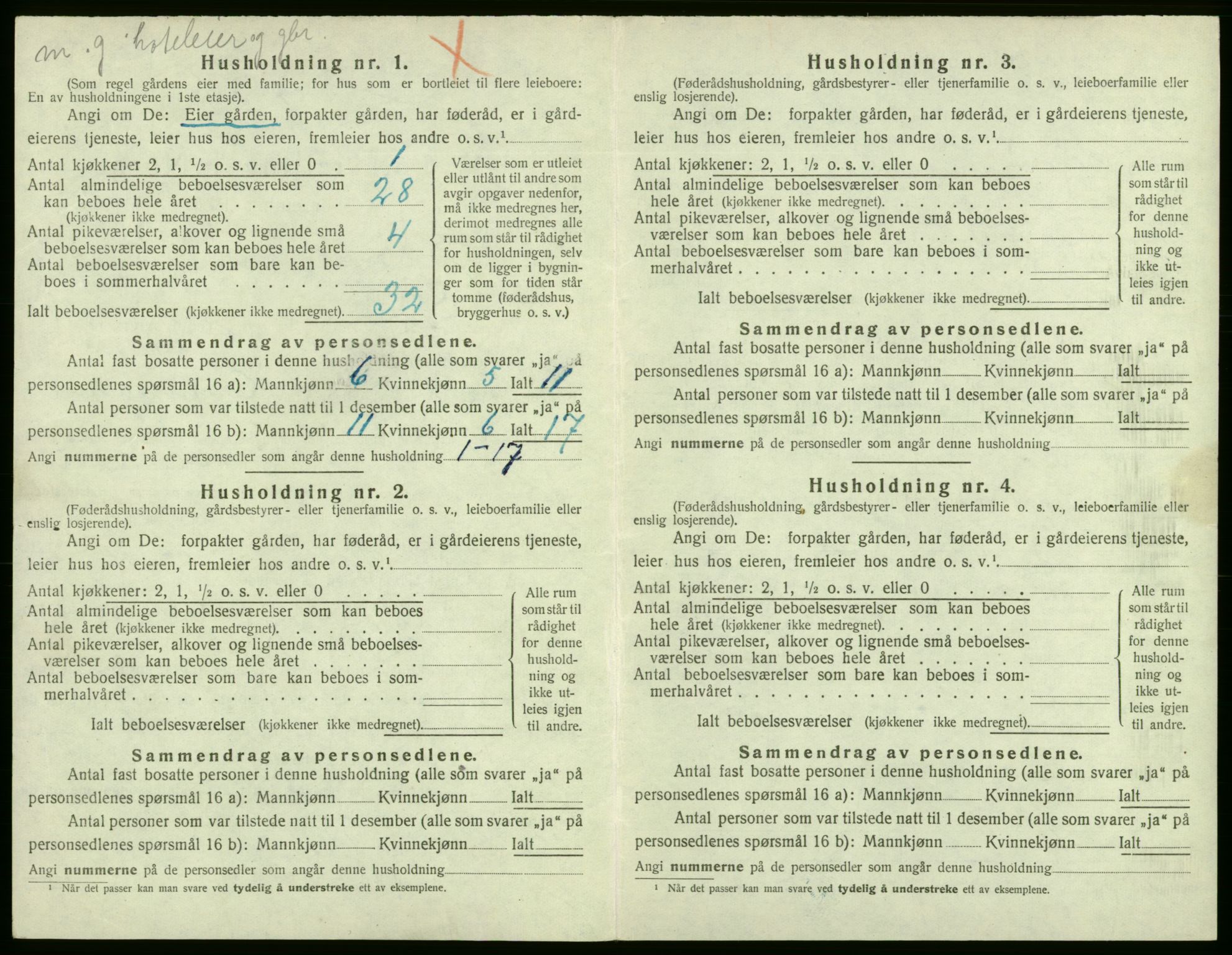 SAB, 1920 census for Stord, 1920, p. 762