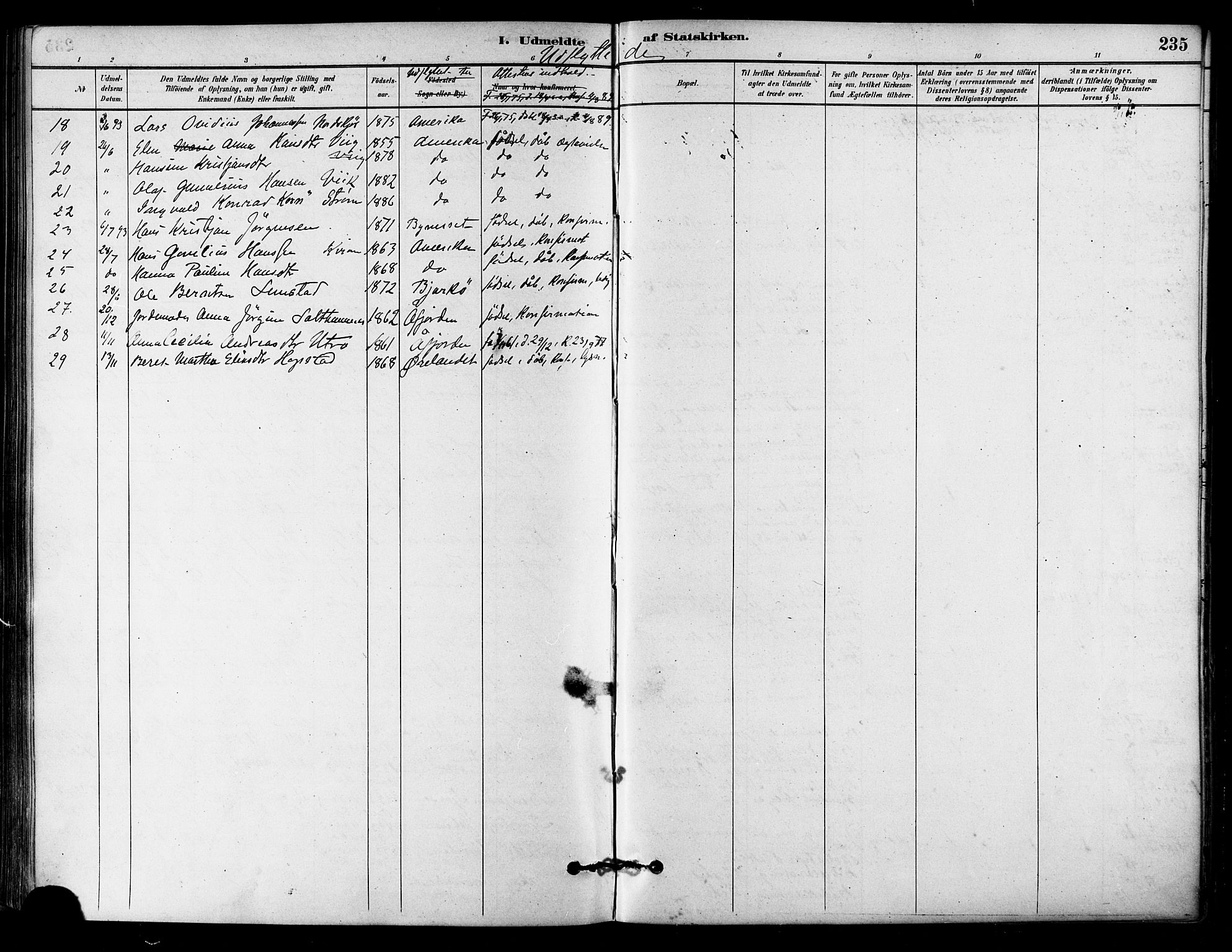 Ministerialprotokoller, klokkerbøker og fødselsregistre - Sør-Trøndelag, SAT/A-1456/657/L0707: Parish register (official) no. 657A08, 1879-1893, p. 235