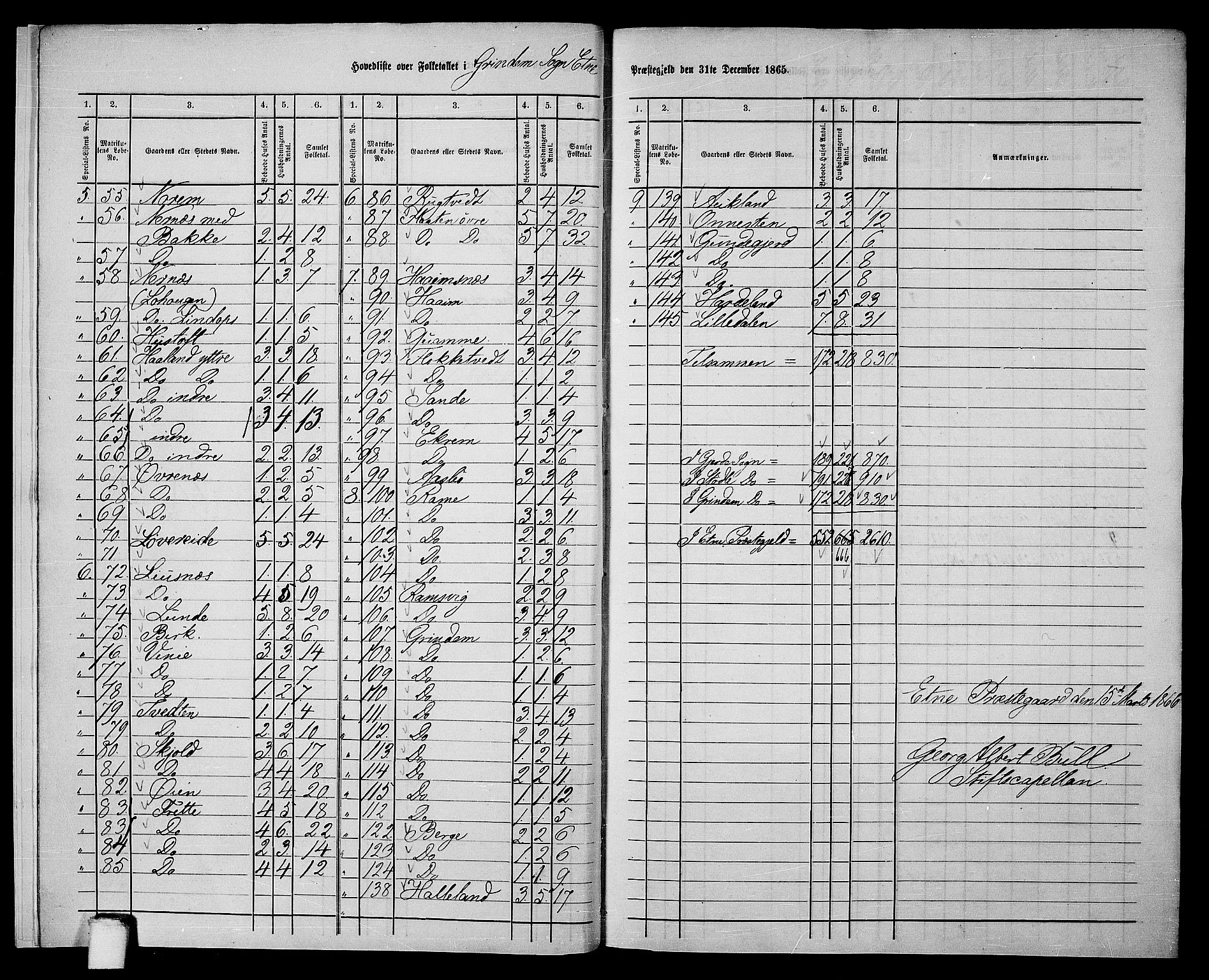 RA, 1865 census for Etne, 1865, p. 8