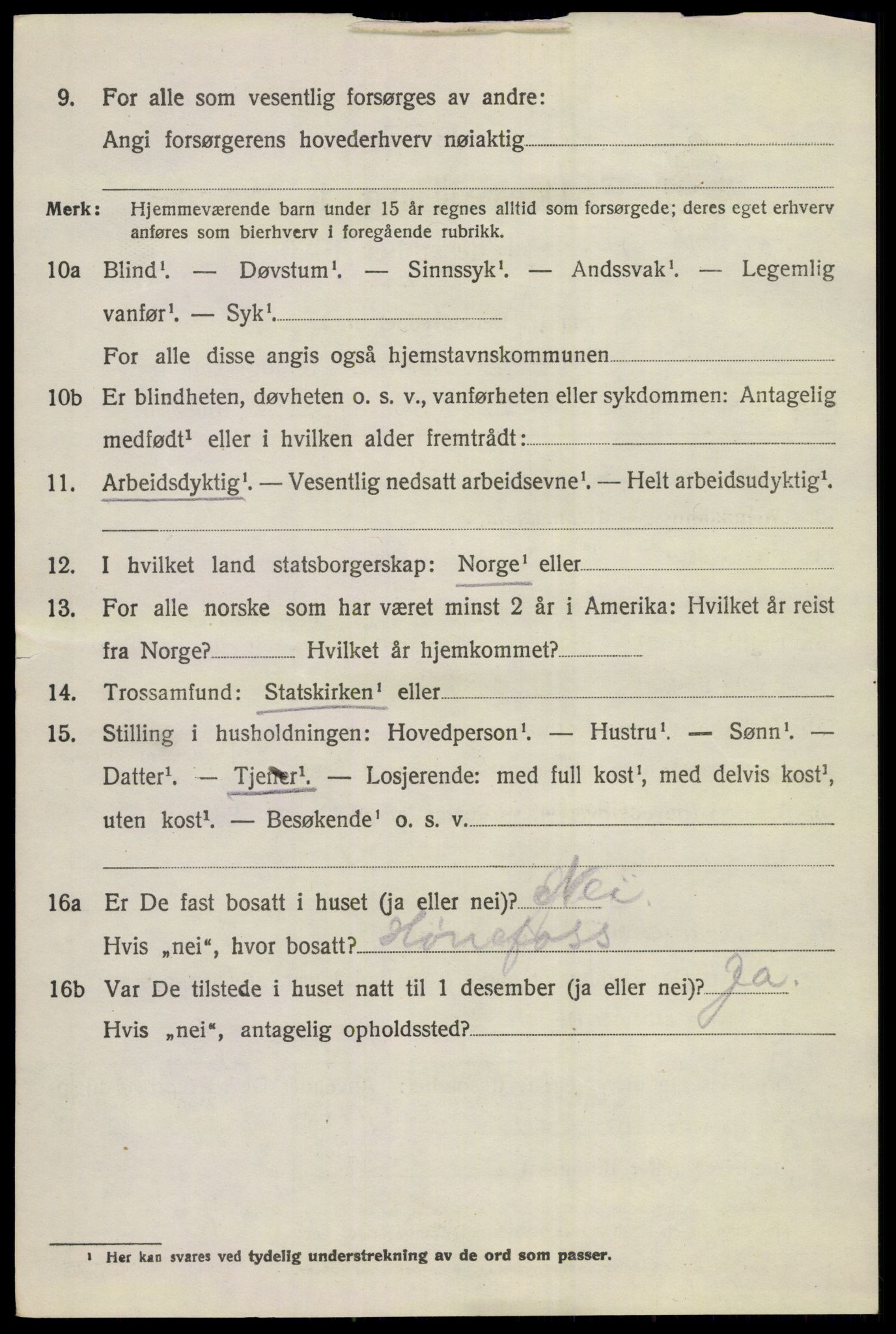 SAKO, 1920 census for Norderhov, 1920, p. 18419