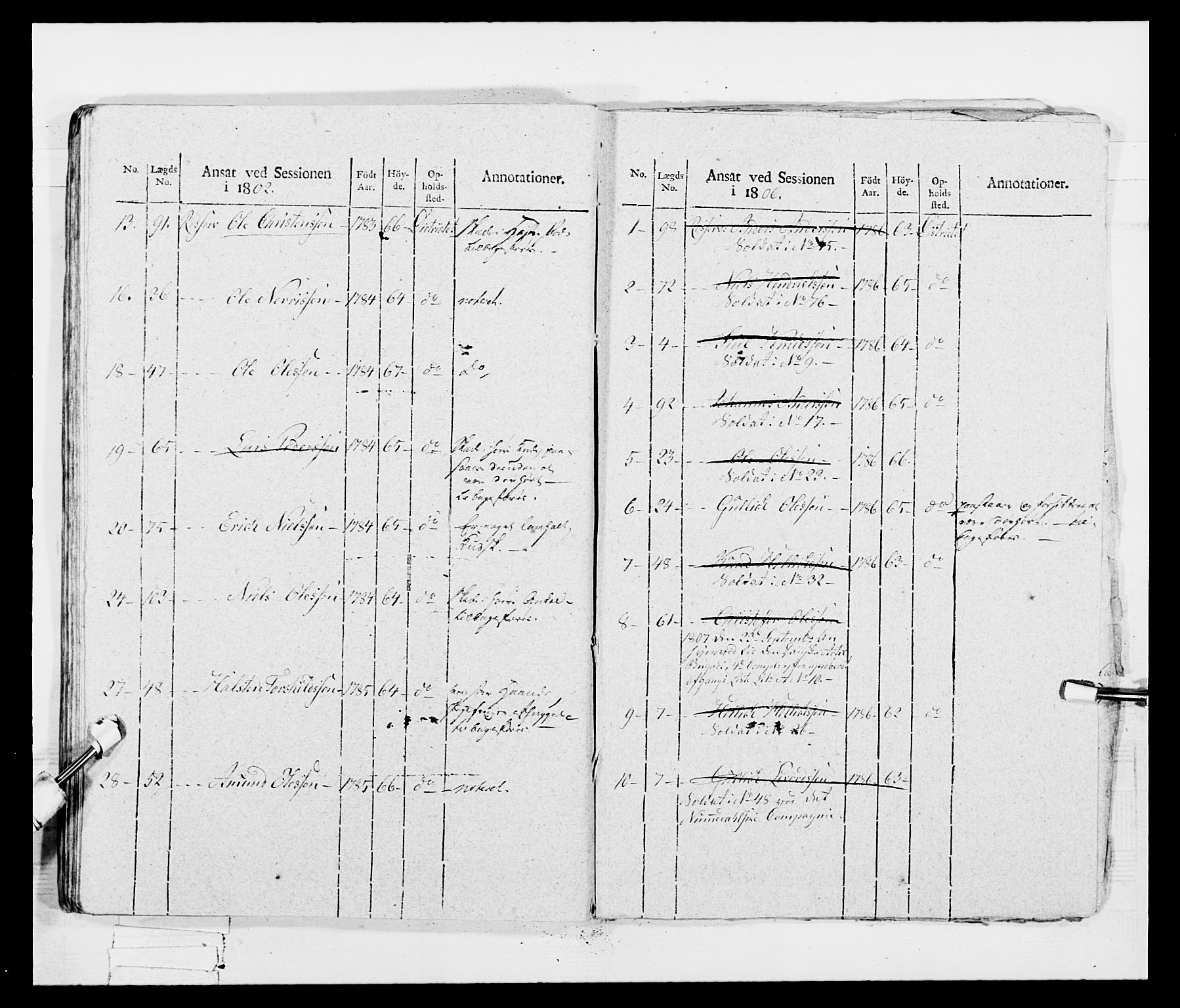 Generalitets- og kommissariatskollegiet, Det kongelige norske kommissariatskollegium, AV/RA-EA-5420/E/Eh/L0047: 2. Akershusiske nasjonale infanteriregiment, 1791-1810, p. 564