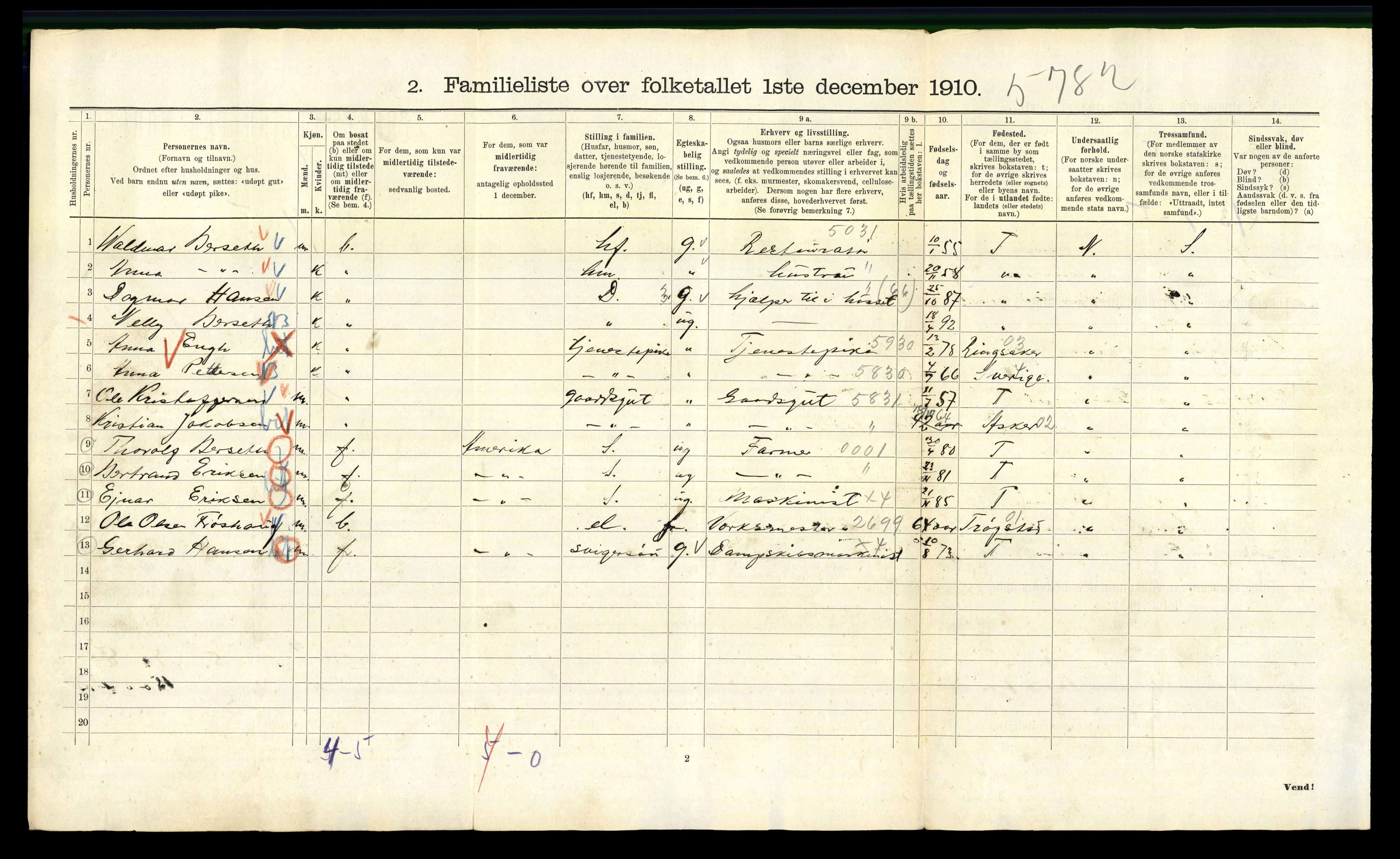 RA, 1910 census for Kristiania, 1910, p. 99550