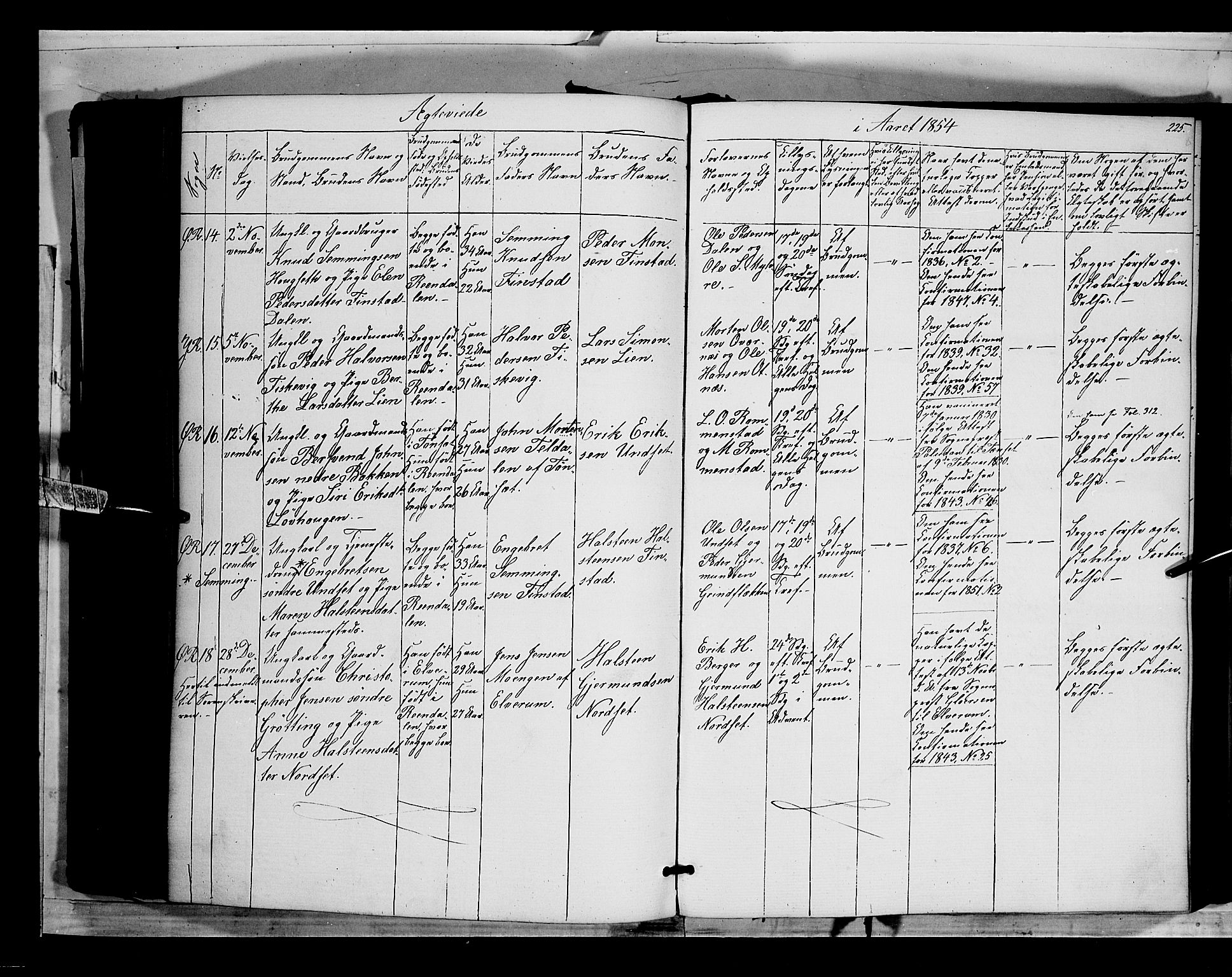 Rendalen prestekontor, AV/SAH-PREST-054/H/Ha/Haa/L0005: Parish register (official) no. 5, 1853-1866, p. 225