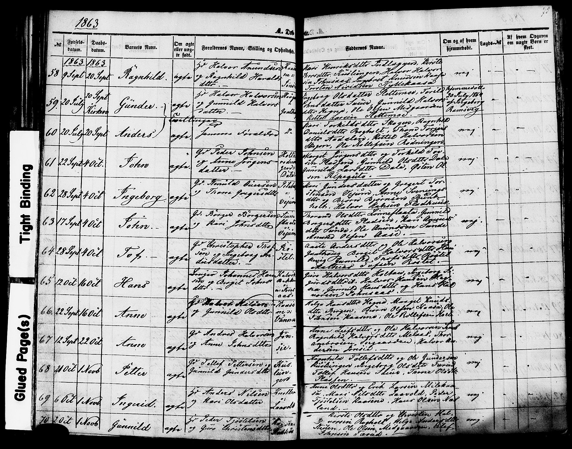 Sauherad kirkebøker, SAKO/A-298/F/Fa/L0007: Parish register (official) no. I 7, 1851-1873, p. 75