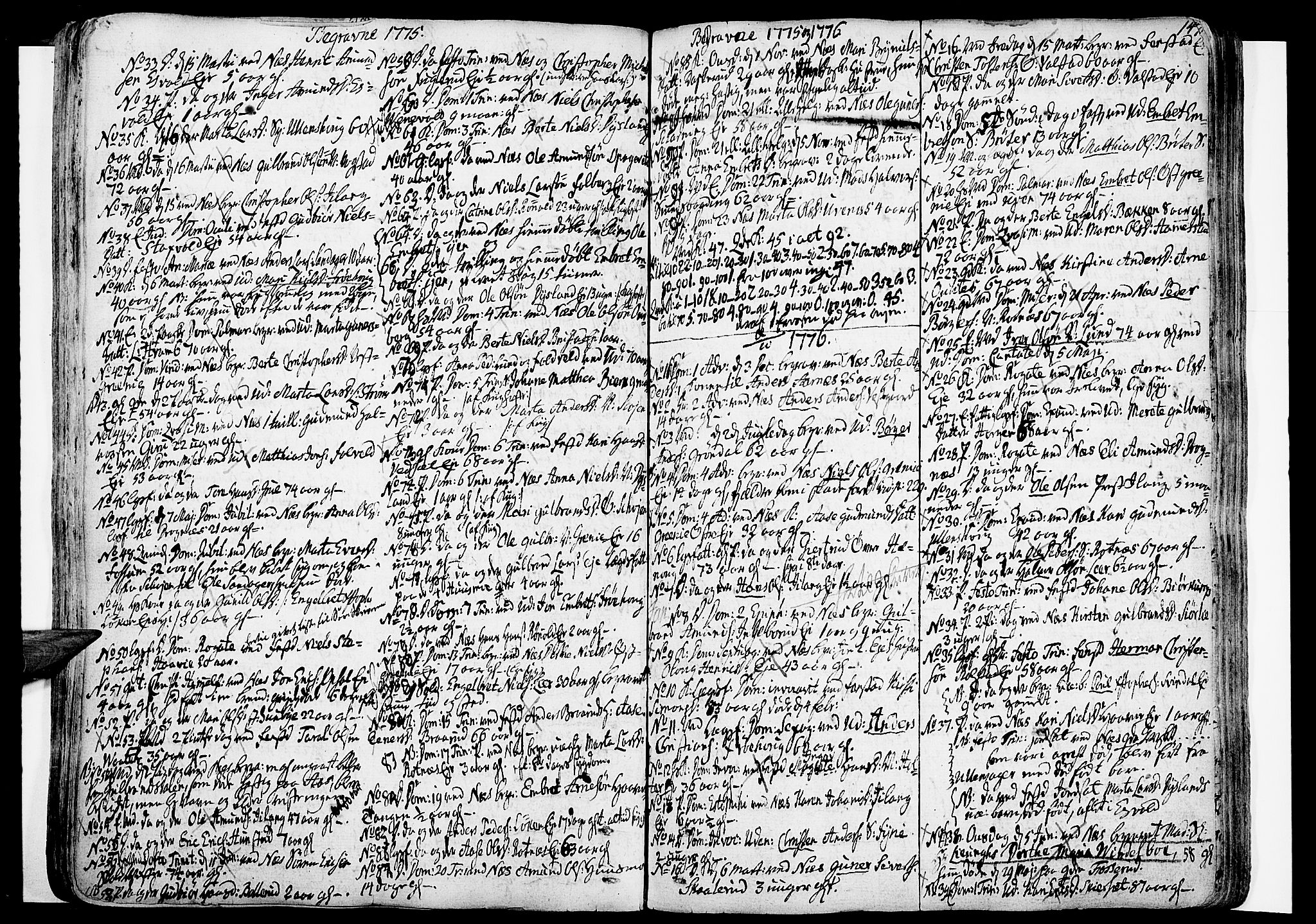Nes prestekontor Kirkebøker, SAO/A-10410/F/Fa/L0003: Parish register (official) no. I 3, 1734-1781, p. 147