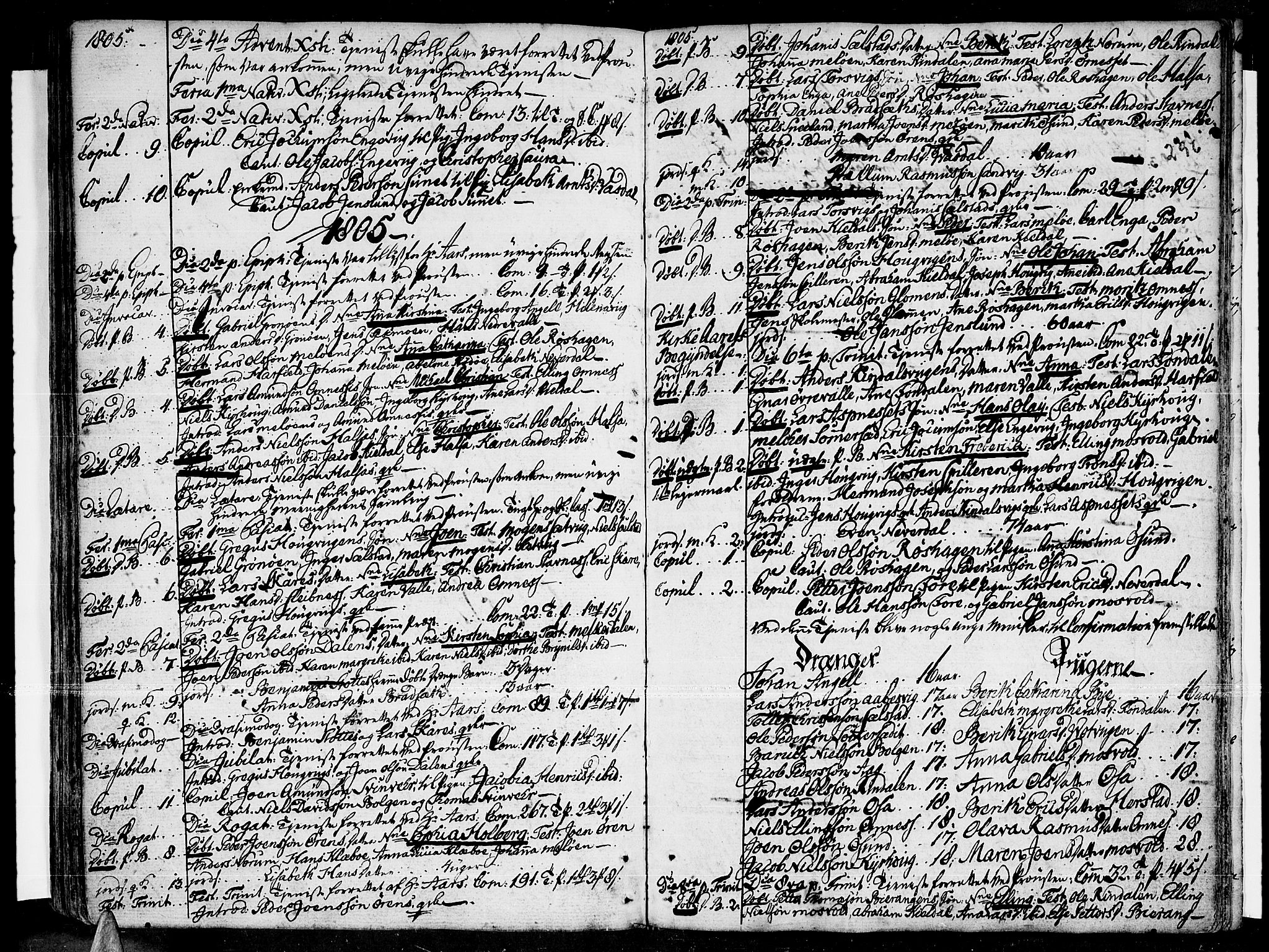 Ministerialprotokoller, klokkerbøker og fødselsregistre - Nordland, SAT/A-1459/841/L0591: Parish register (official) no. 841A03 /2, 1777-1819, p. 295-296
