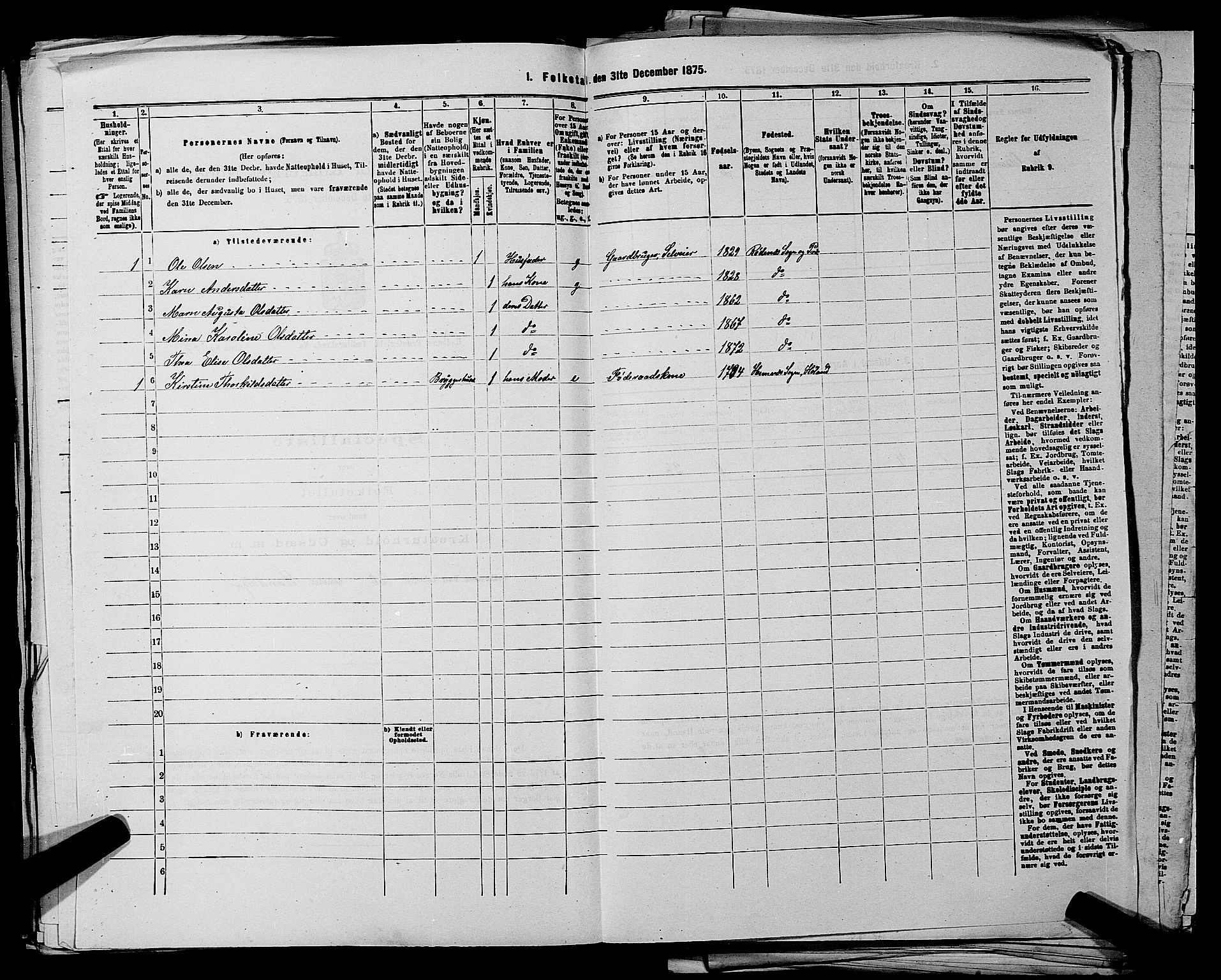 RA, 1875 census for 0120P Rødenes, 1875, p. 174