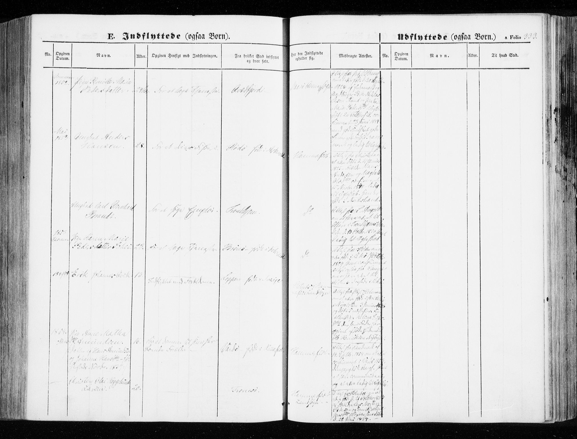 Hammerfest sokneprestkontor, SATØ/S-1347/H/Ha/L0004.kirke: Parish register (official) no. 4, 1843-1856, p. 333