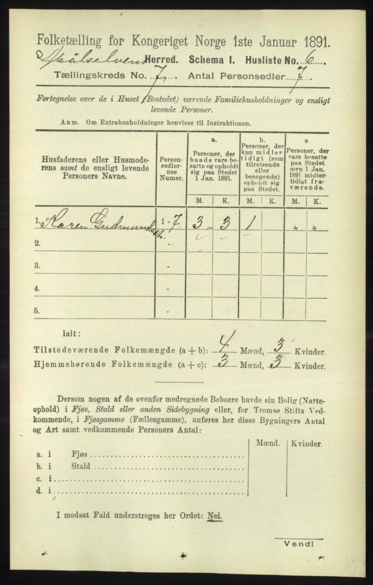 RA, 1891 census for 1924 Målselv, 1891, p. 2177