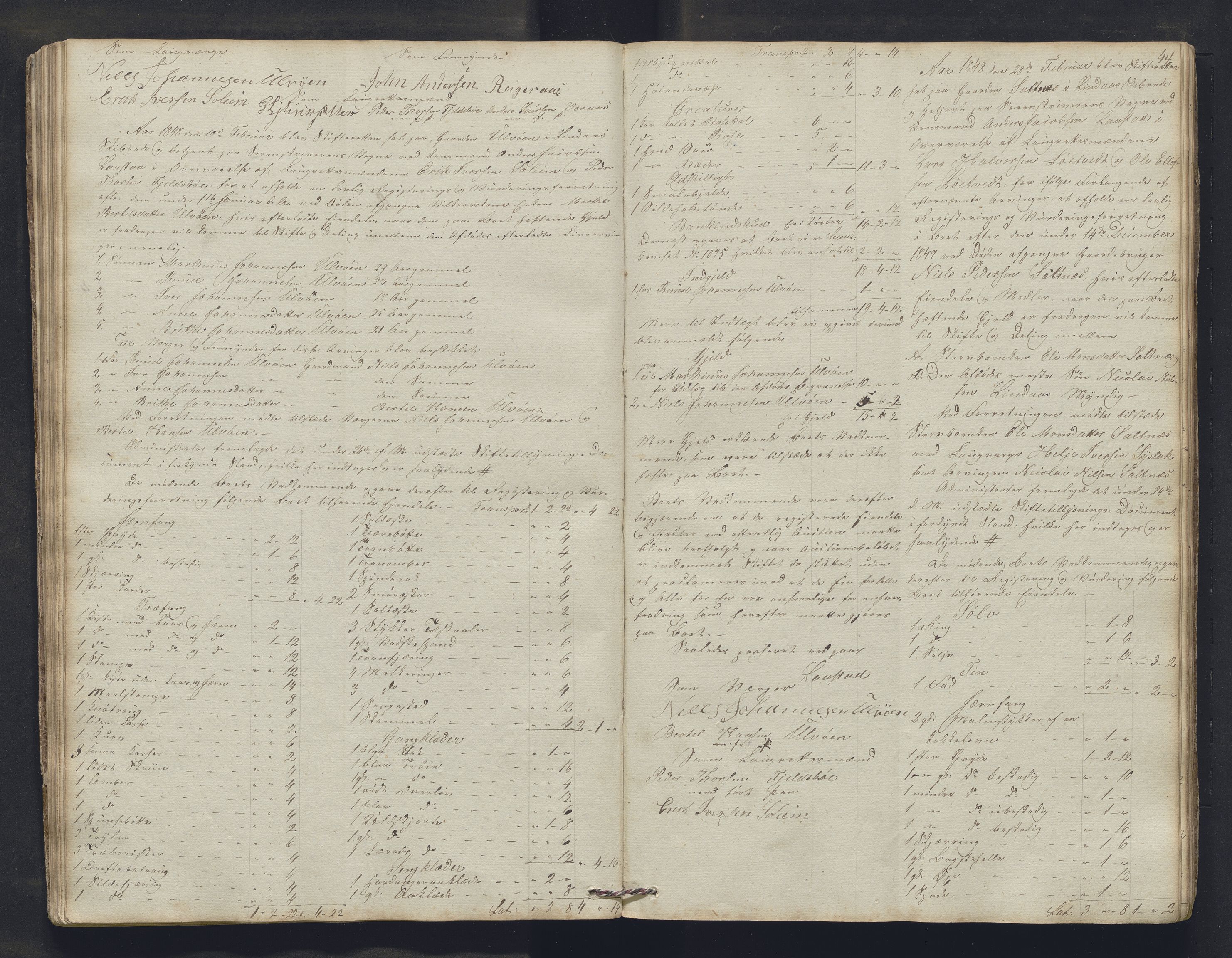 Nordhordland sorenskrivar, AV/SAB-A-2901/1/H/Hb/L0015: Registreringsprotokollar, 1846-1850, p. 44