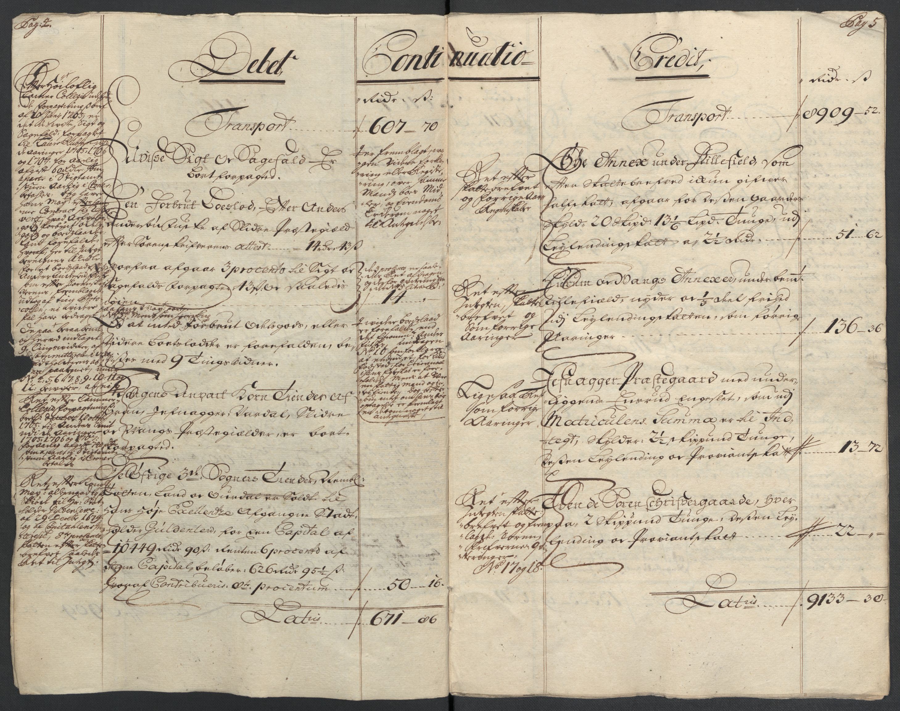 Rentekammeret inntil 1814, Reviderte regnskaper, Fogderegnskap, RA/EA-4092/R18/L1305: Fogderegnskap Hadeland, Toten og Valdres, 1707-1708, p. 5