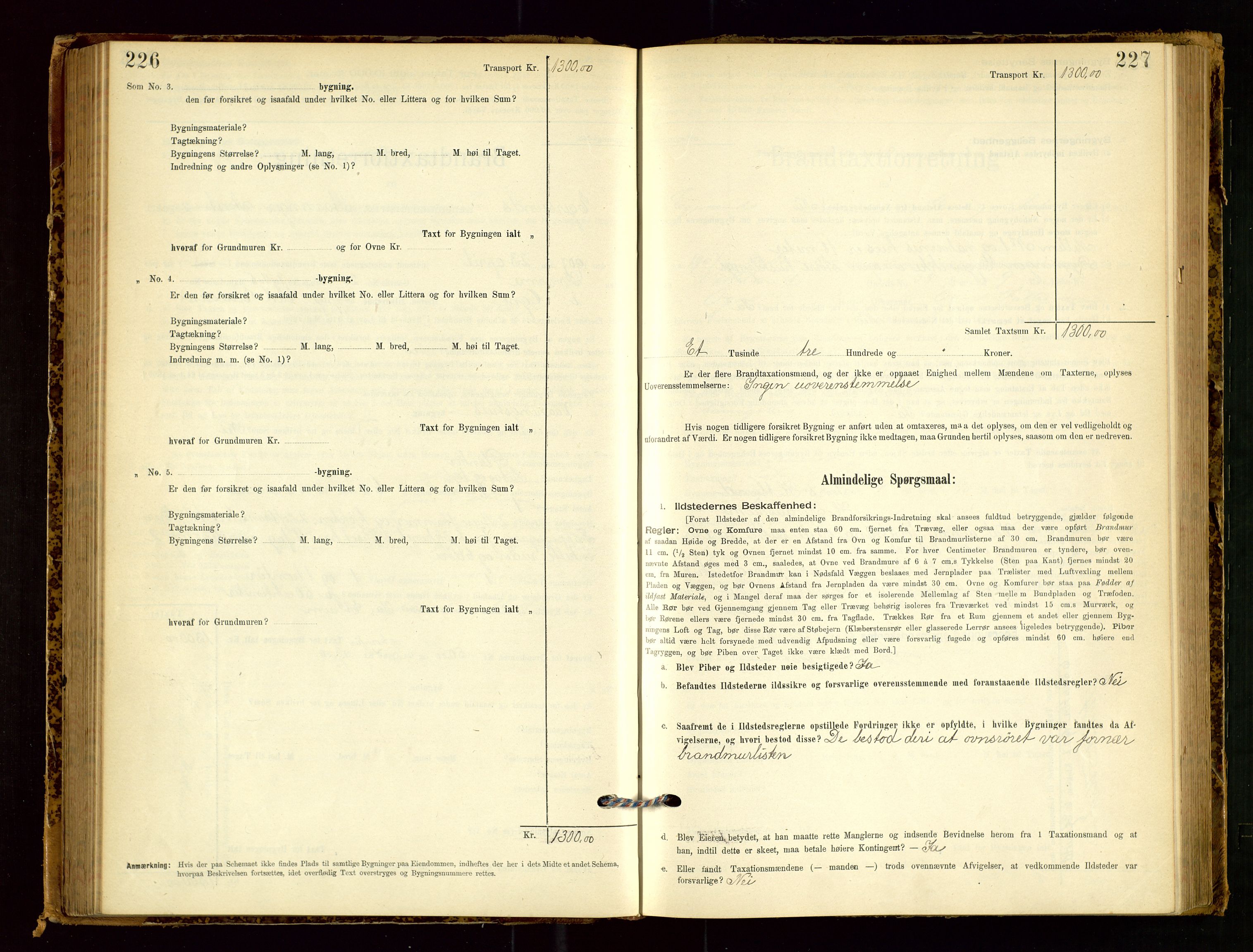 Eigersund lensmannskontor, AV/SAST-A-100171/Gob/L0001: Skjemaprotokoll, 1894-1909, p. 226-227