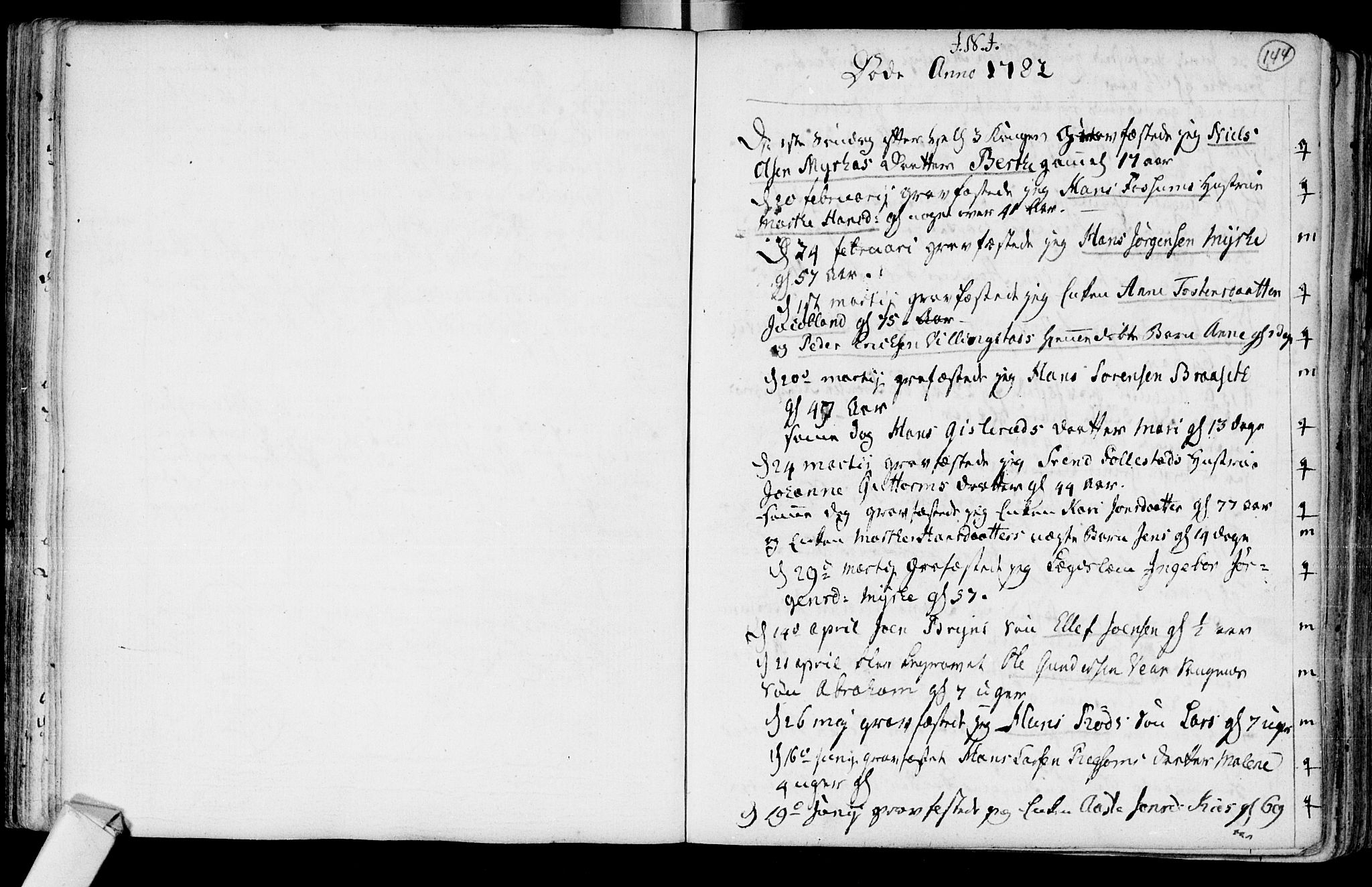 Røyken kirkebøker, SAKO/A-241/F/Fa/L0003: Parish register (official) no. 3, 1782-1813, p. 144