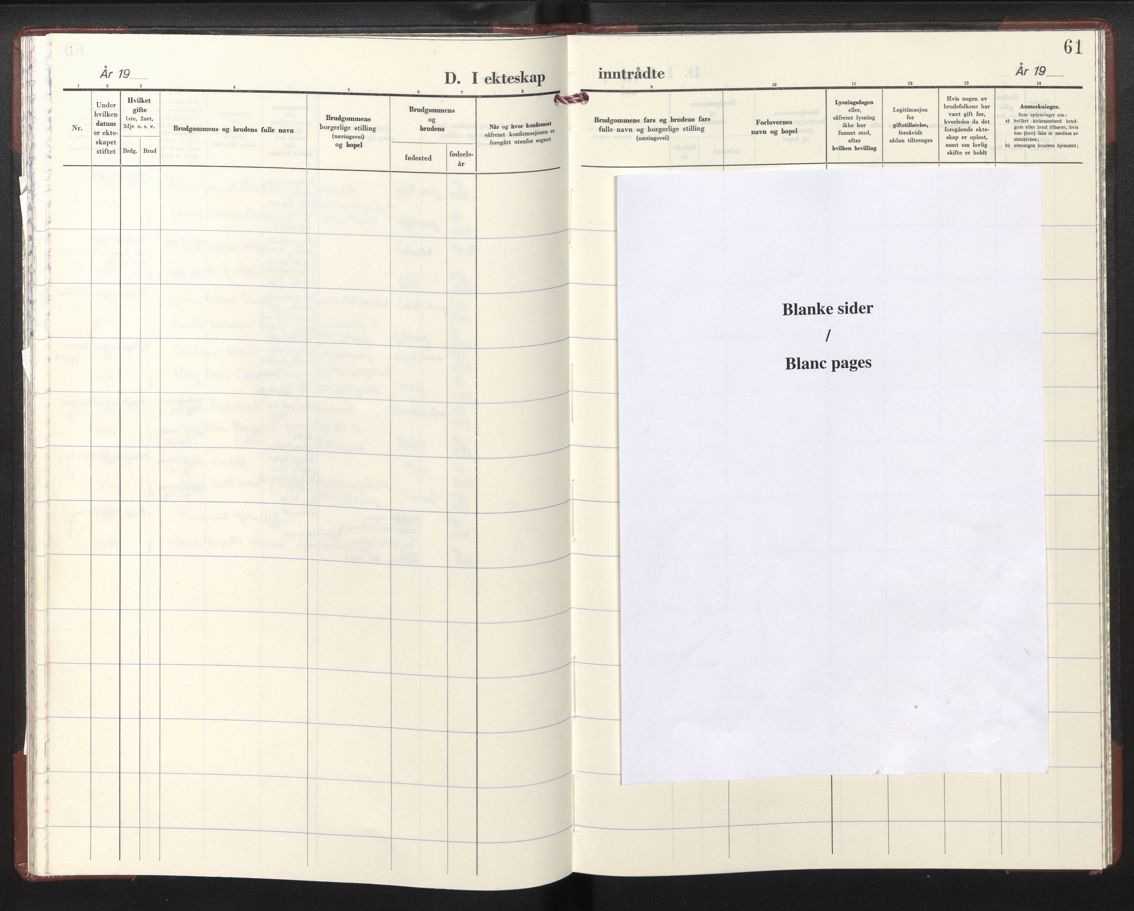 Den norske sjømannsmisjon i utlandet/Gøteborg, SAB/SAB/PA-0109/H/Ha/L0004: Parish register (official) no. A 4, 1971-1979, p. 61