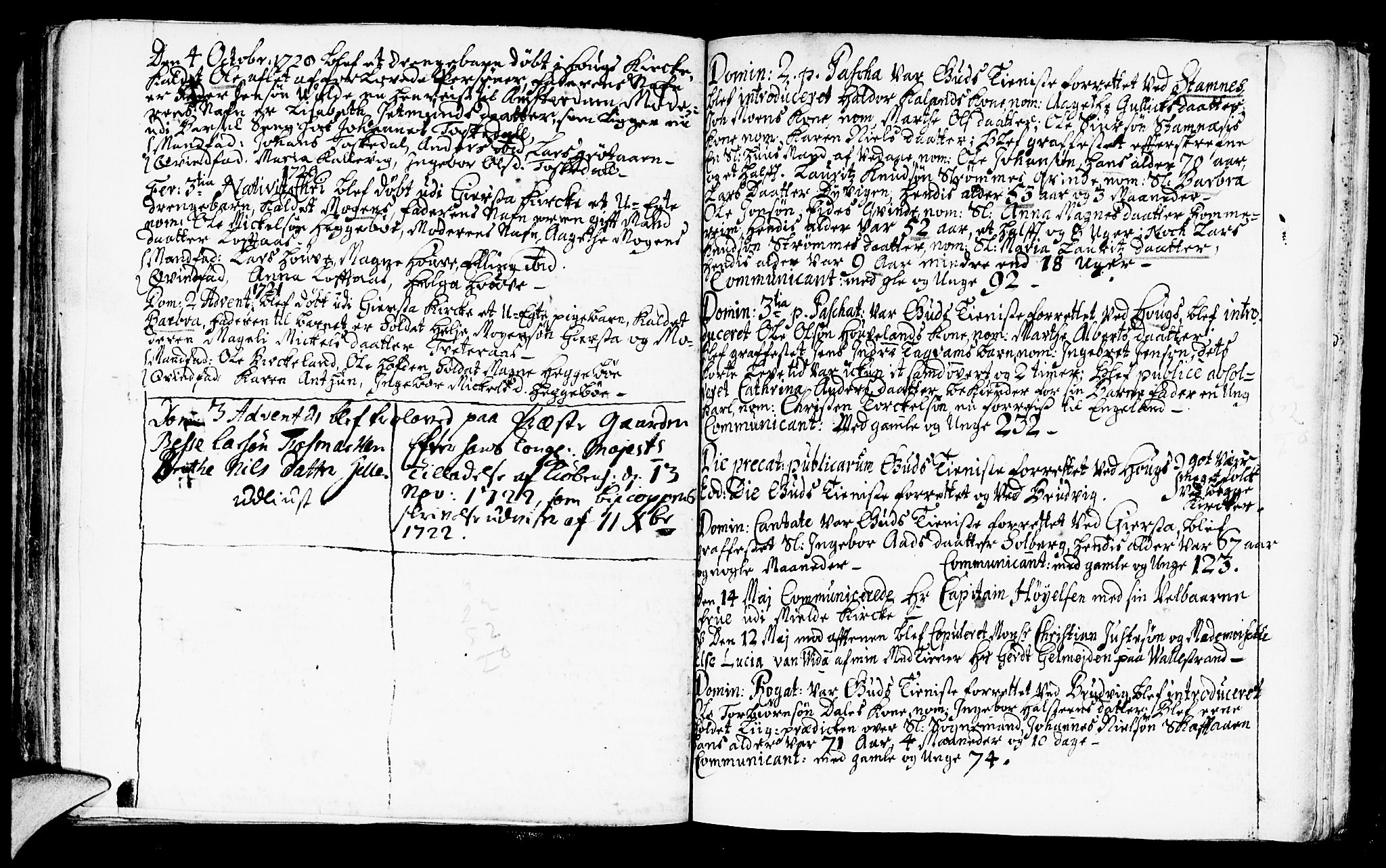 Haus sokneprestembete, SAB/A-75601/H/Haa: Parish register (official) no. A 3, 1713-1722