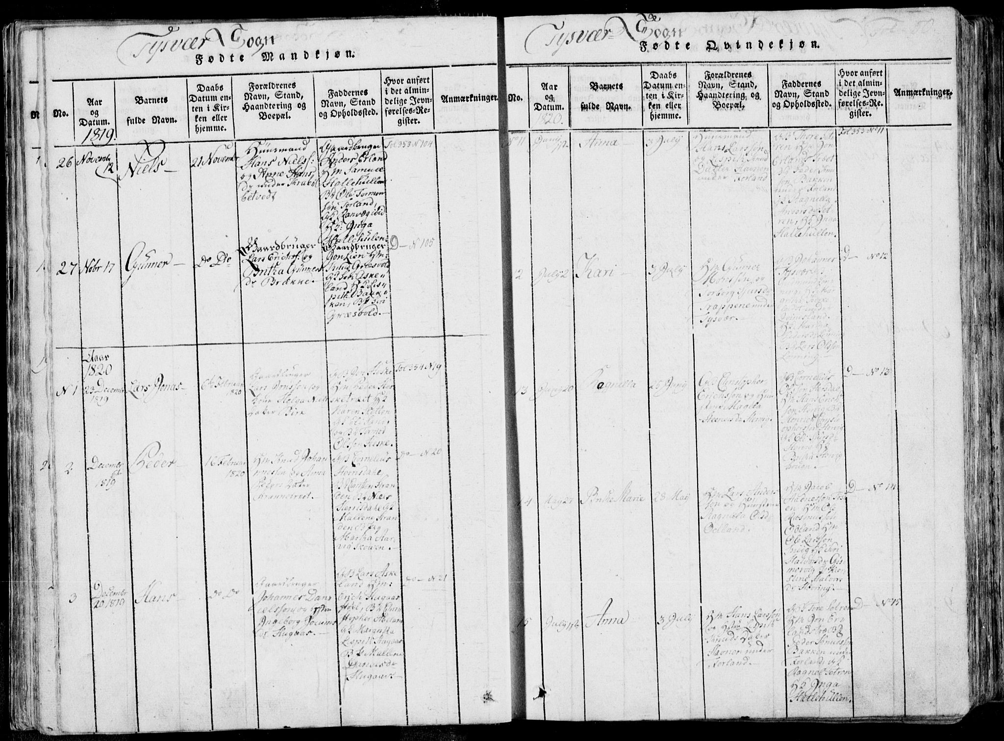 Skjold sokneprestkontor, AV/SAST-A-101847/H/Ha/Haa/L0004: Parish register (official) no. A 4 /1, 1815-1830, p. 50