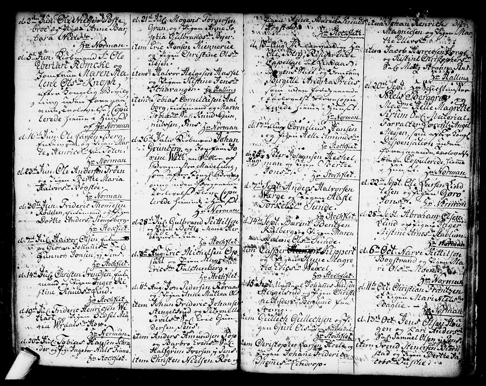 Kongsberg kirkebøker, SAKO/A-22/F/Fa/L0006: Parish register (official) no. I 6, 1783-1797, p. 392